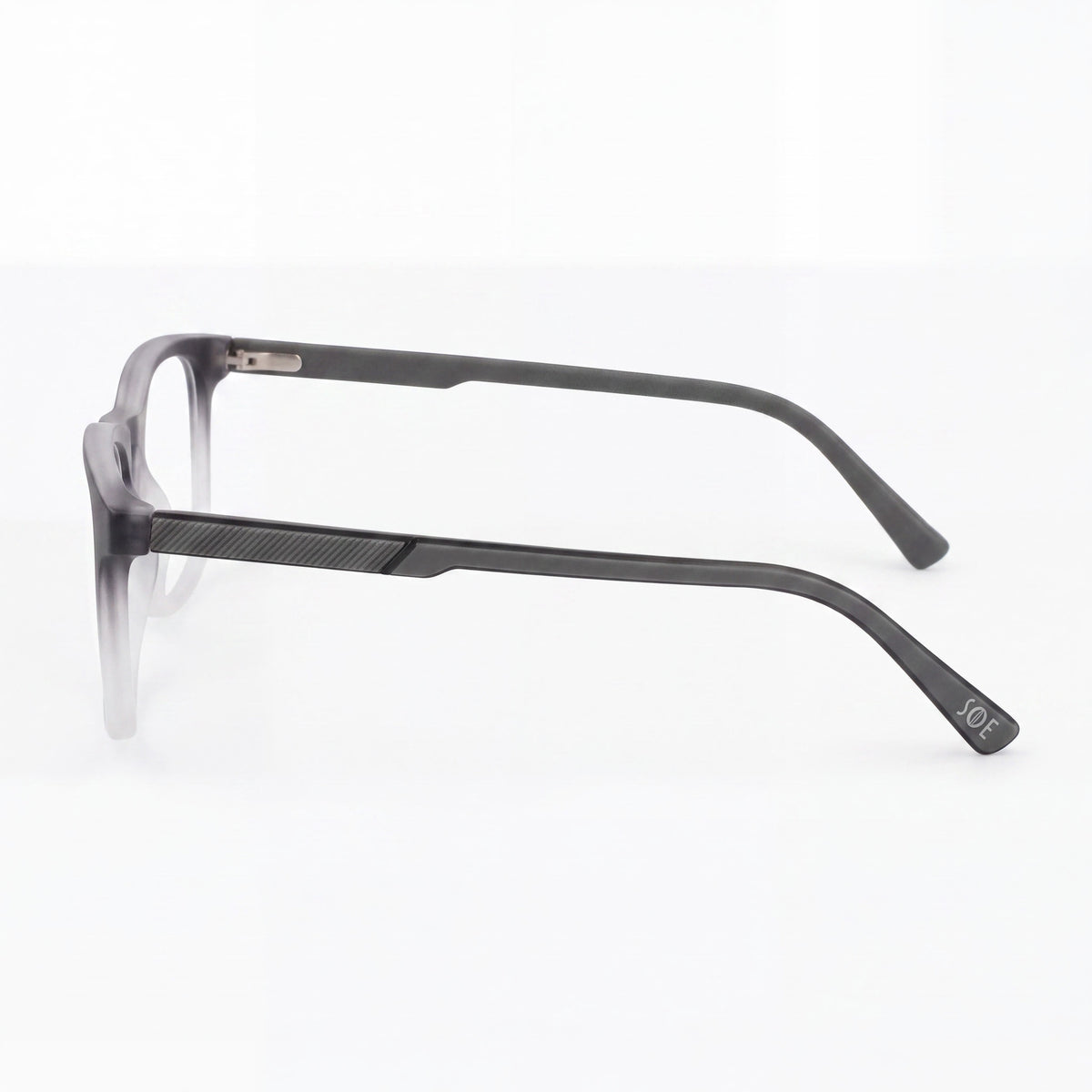 JOE Joe4110 Men's Eyeglasses featuring Smoke Acetate Frame with 53mm Lens Width, 17mm Bridge Width, and 145mm Temple Length, Photo 3