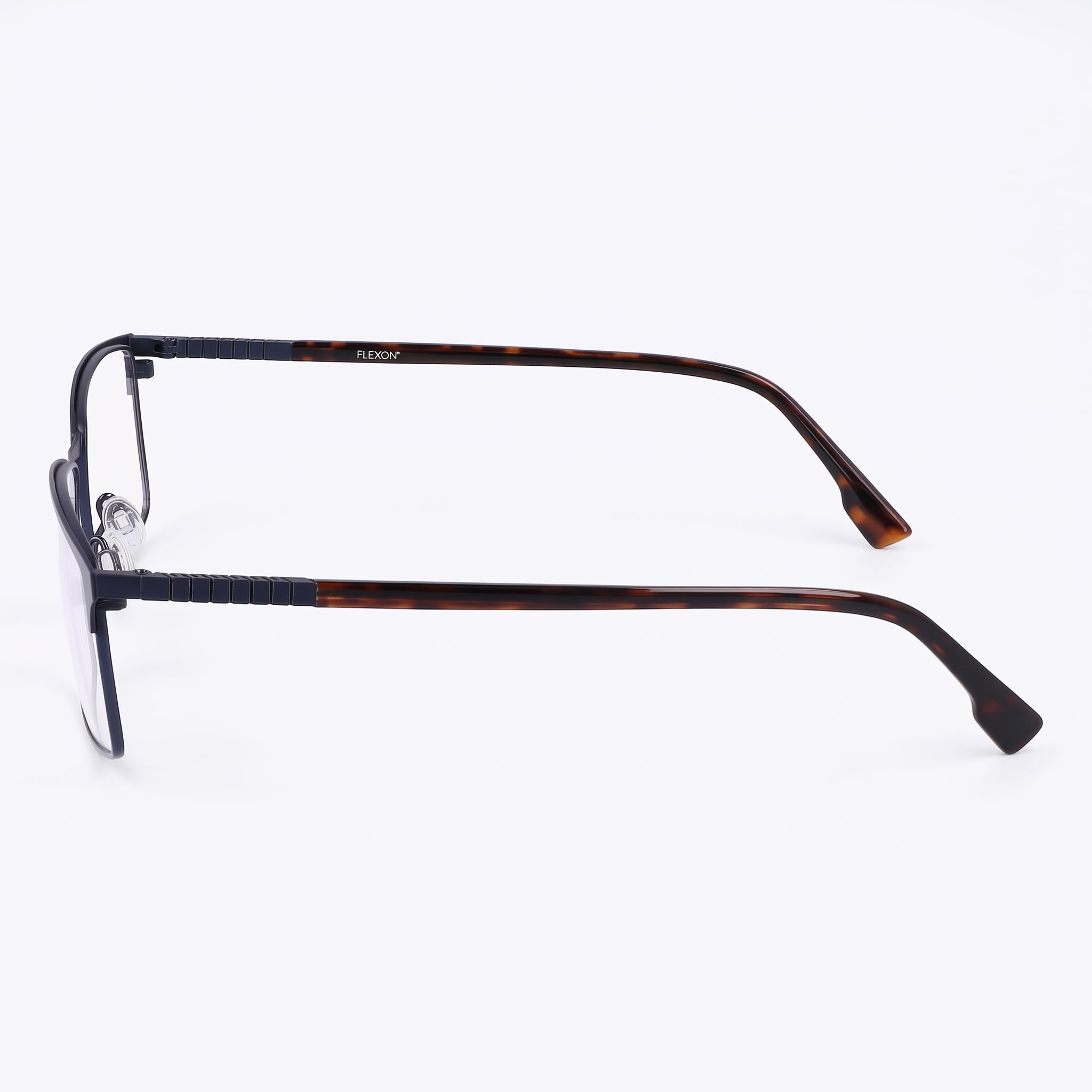 Flexon E1129 Unisex Acetate Frame in Matte Navy Color with Polycarbonate Lenses and 59mm Lens Width, Photo 2