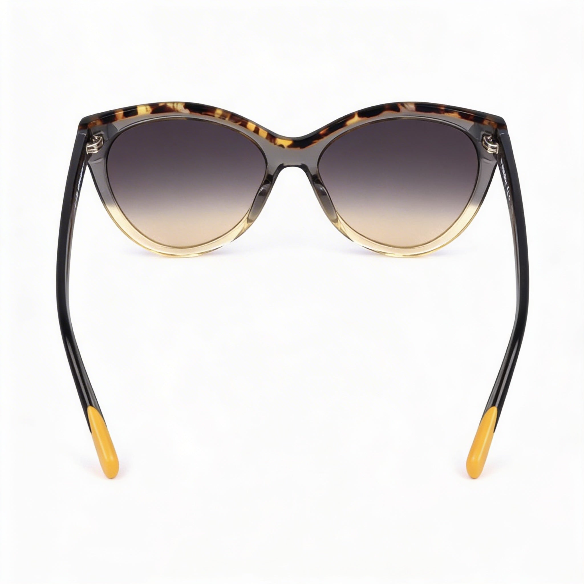 Gafas de sol Missoni Modern Cat Eye de acetato con protección UV y diseño transparente desvanecido efecto carey en gris y ocre para mujer, 57 mm, Photo 4