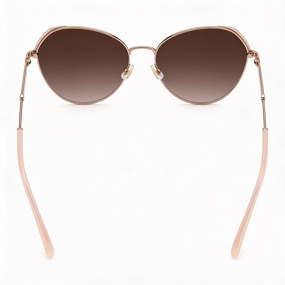 Kate Spade New York Octavia/G/S Women's Stainless Steel Red Gold Frame Brown Gradient Lens 59mm Non-Polarized UV Protection Sunglasses