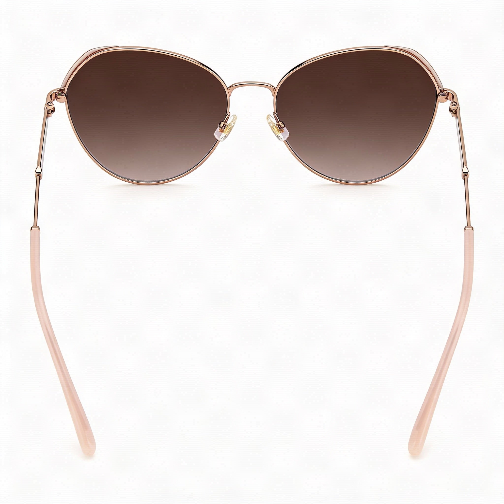 Kate Spade New York Octavia/G/S Women's Stainless Steel Red Gold Frame Brown Gradient Lens 59mm Non-Polarized UV Protection Sunglasses, Photo 3