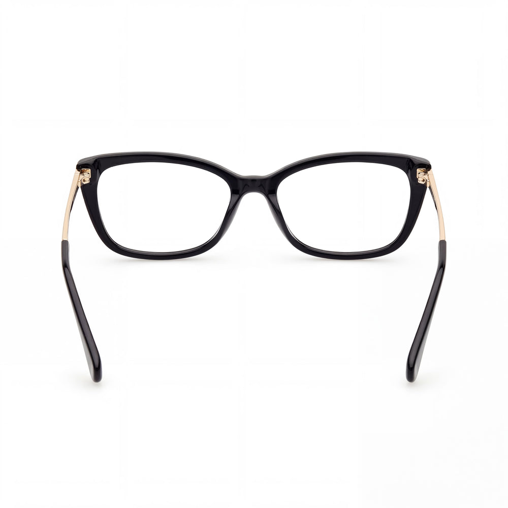 MaxMara Casual Women's Shiny Black Plastic Frame Non- Eyeglasses 54mm