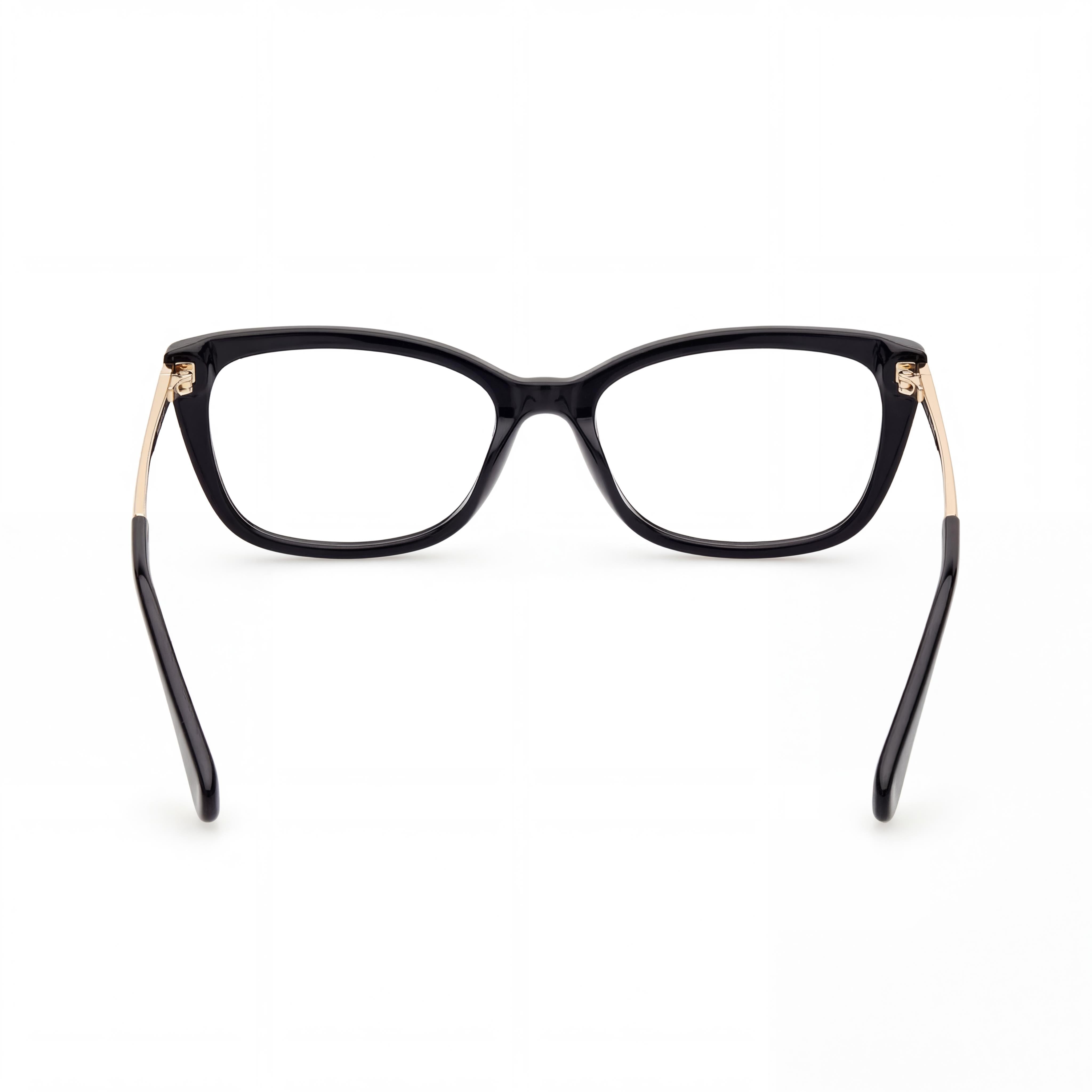 MaxMara Casual para mujer, montura de plástico negro brillante, no graduables, 54 mm, Photo 3