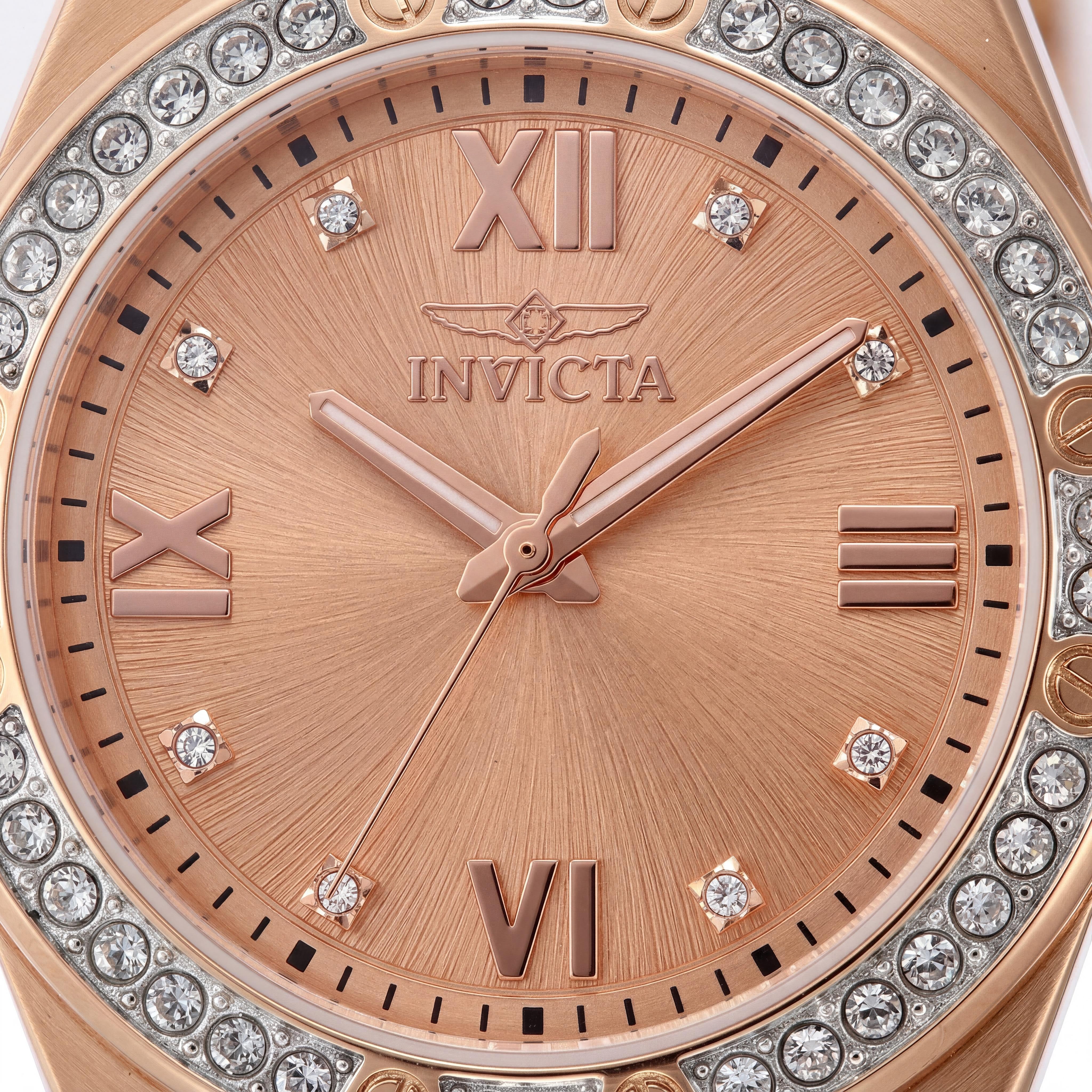 Invicta Specialty 50190 Reloj de Cuarzo para Mujer con Esfera Oro Rosa, Caja y Brazalete de Acero Inoxidable, 34mm, Photo 2