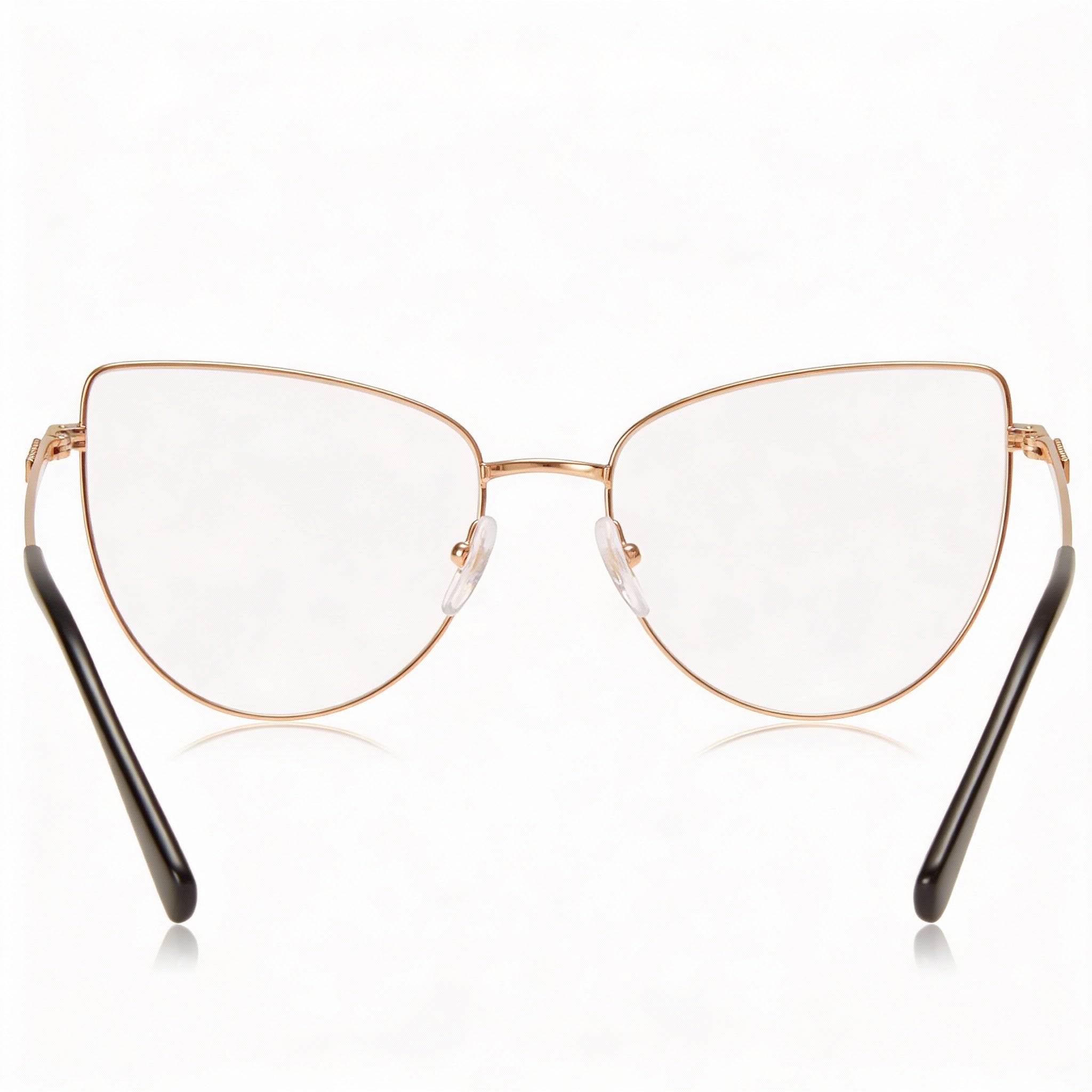 Gafas Moschino Mos534 para mujer con montura de acero de aleación, color dorado y cobre, 55-17-145 mm, Photo 3