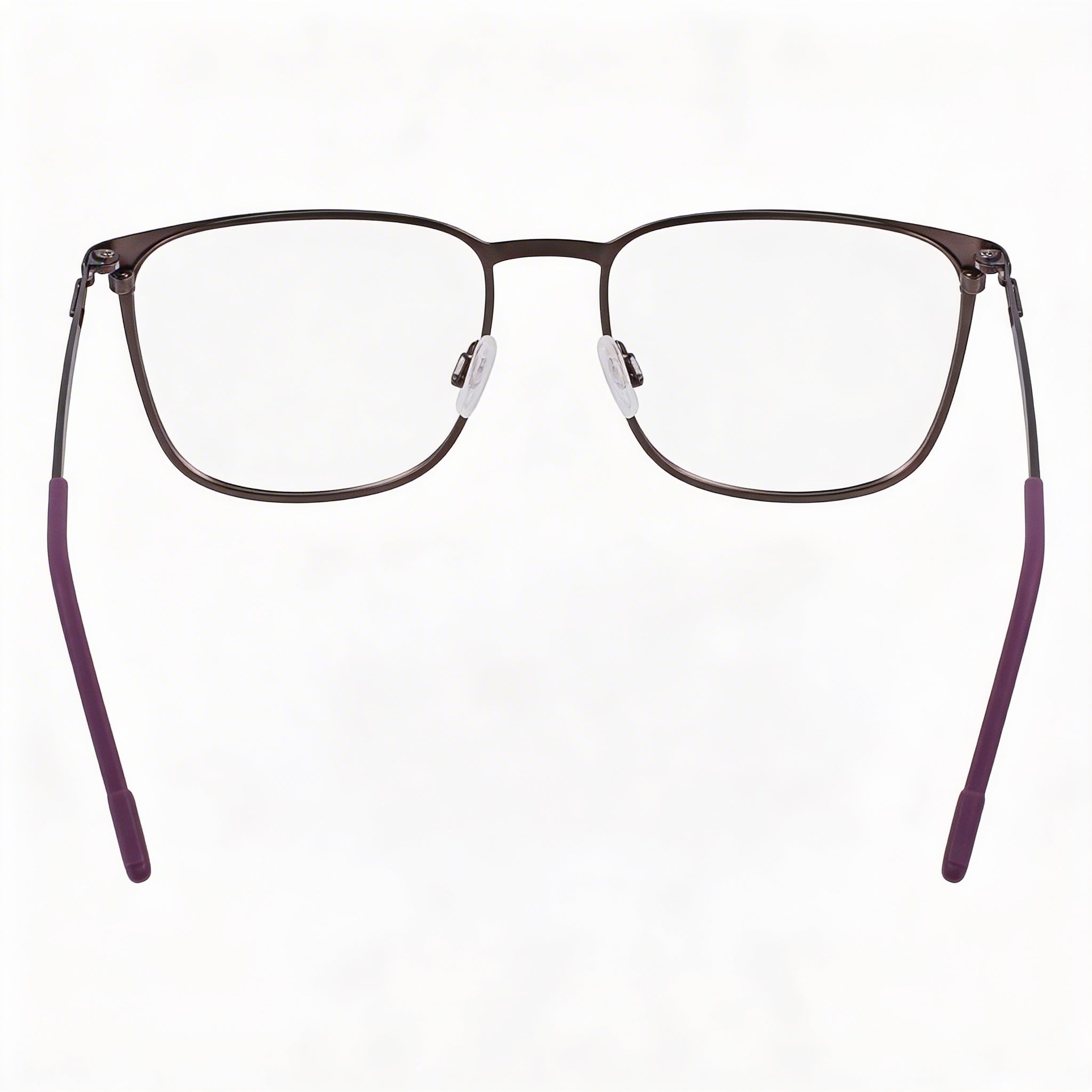 Flexon E1143 Men's Metal Frame Eyeglasses 54mm Matte Gunmetal Midnight Plum, Photo 3