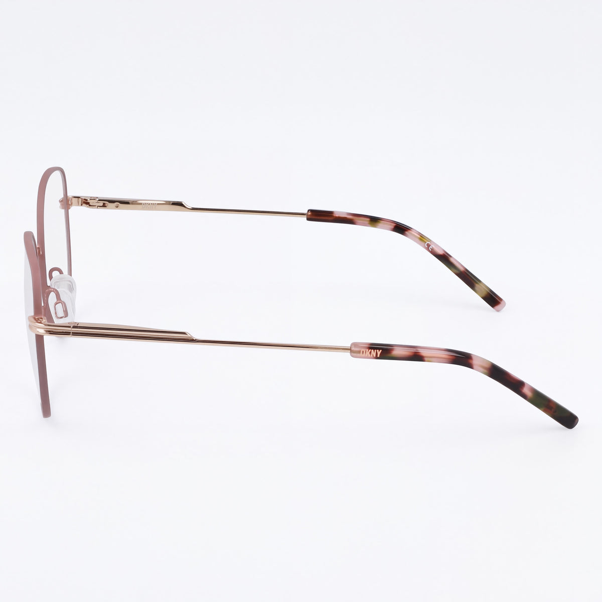 DKNY Dk1034 Taupe/Rose Gold Women's Acetate Frame Sunglasses with Polycarbonate Lenses 51mm, Photo 3