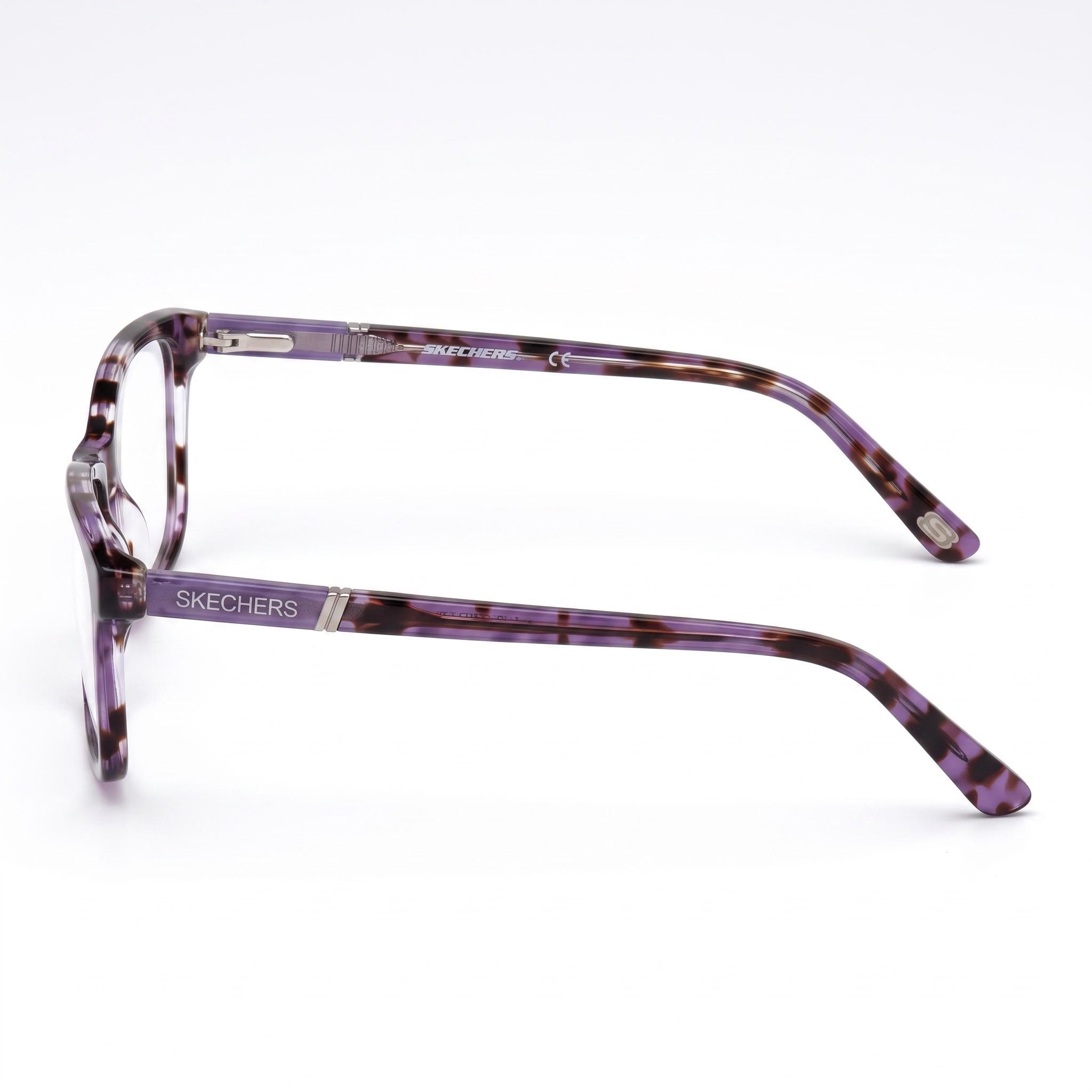 Skechers Se2154 Unisex Violet Plastic Frame Eyewear, Polycarbonate Lenses, Lens Width 53mm, Photo 3