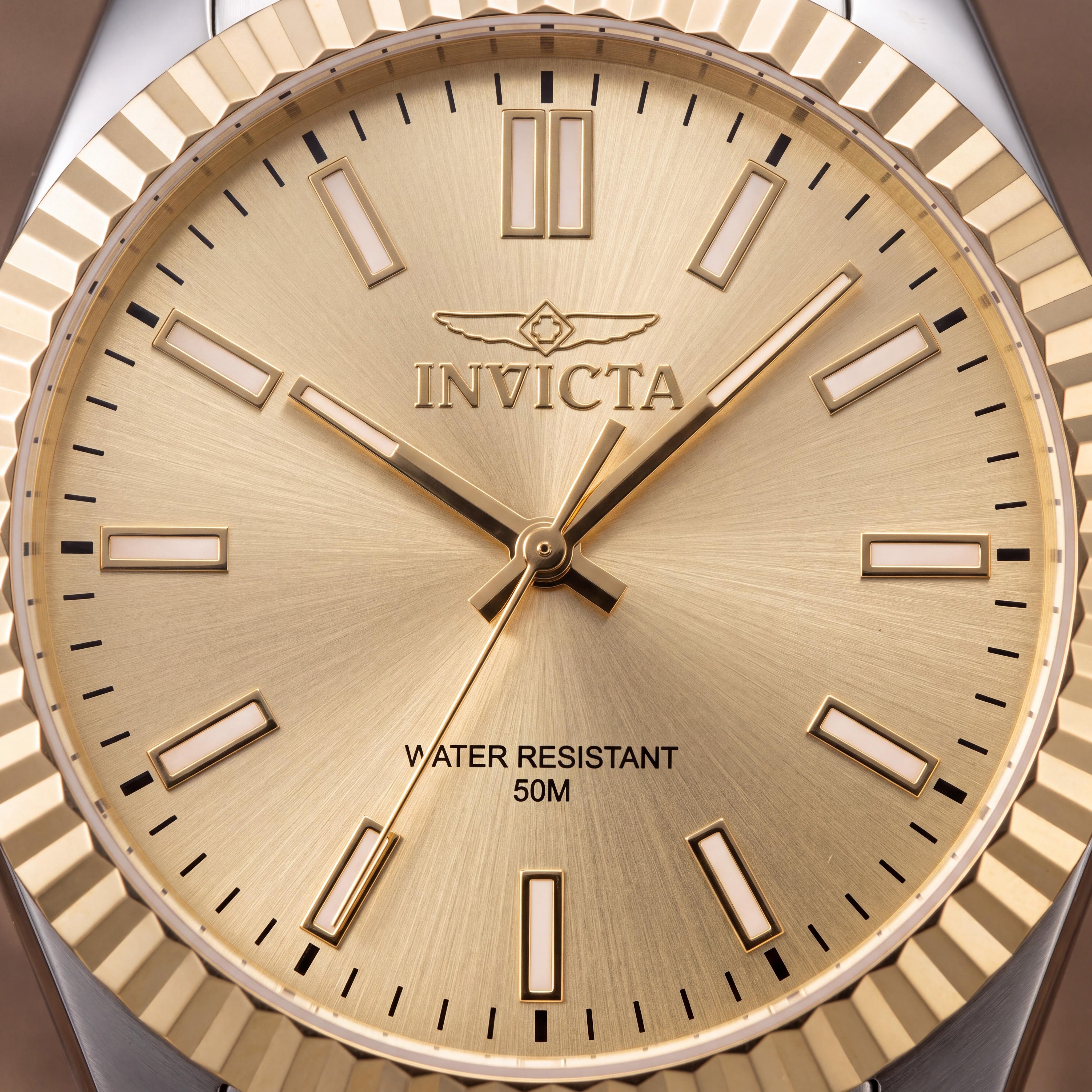 Invicta Specialty 47487 Unisex Classic Sport Quartz Stainless Steel Gold-Tone 5 Bar Water Resistant 43mm Watch, Photo 2