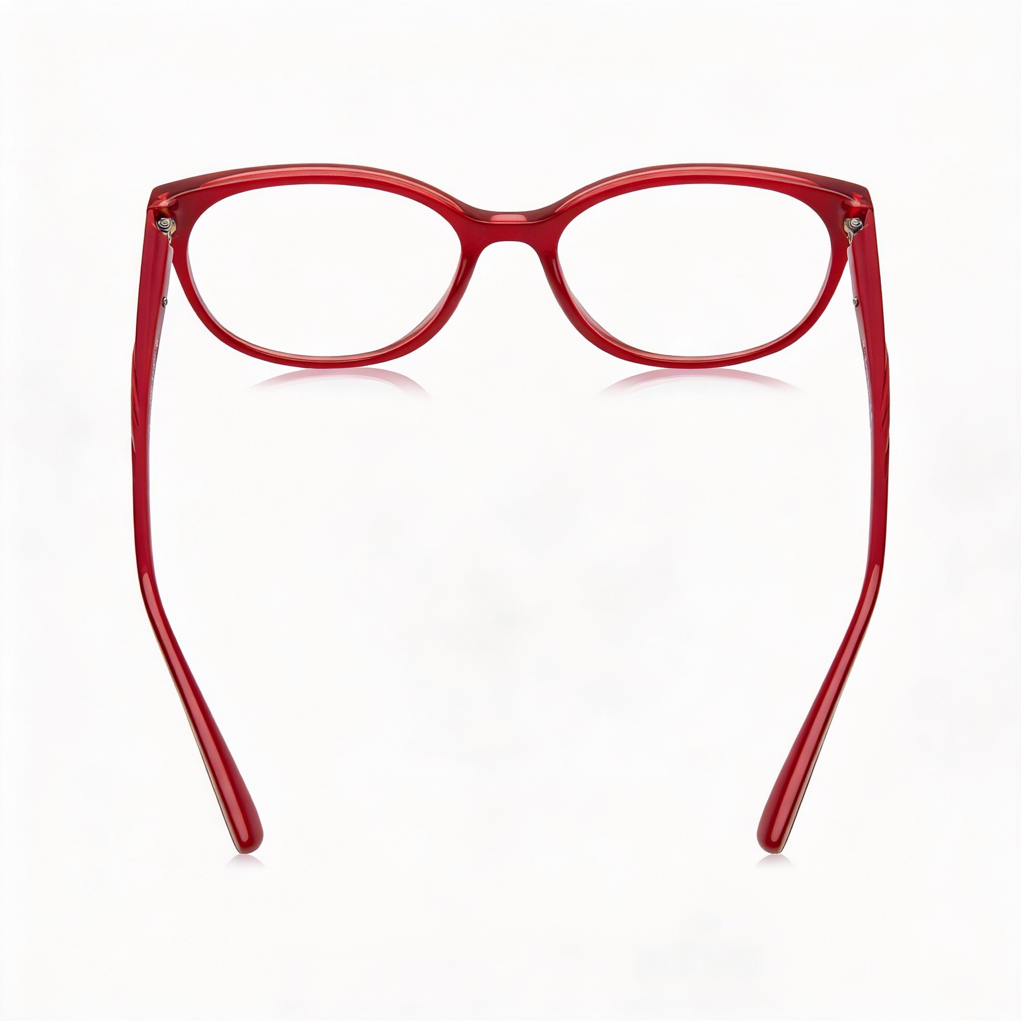 Vogue Eyewear Vo 5103 Women's Red Transparent Plastic Frame Prescription Eyeglasses, 51mm Lens Width, Photo 4