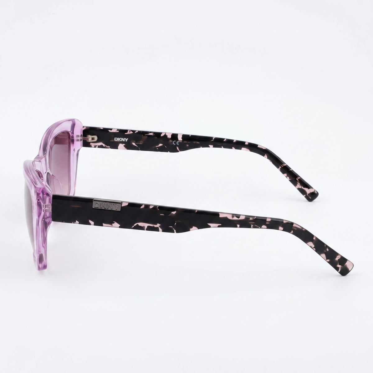 Gafas de sol DKNY modernas de acetato lila cristal para hombre con lentes dobles degradadas rojas UV 400 de 54 mm, Photo 3