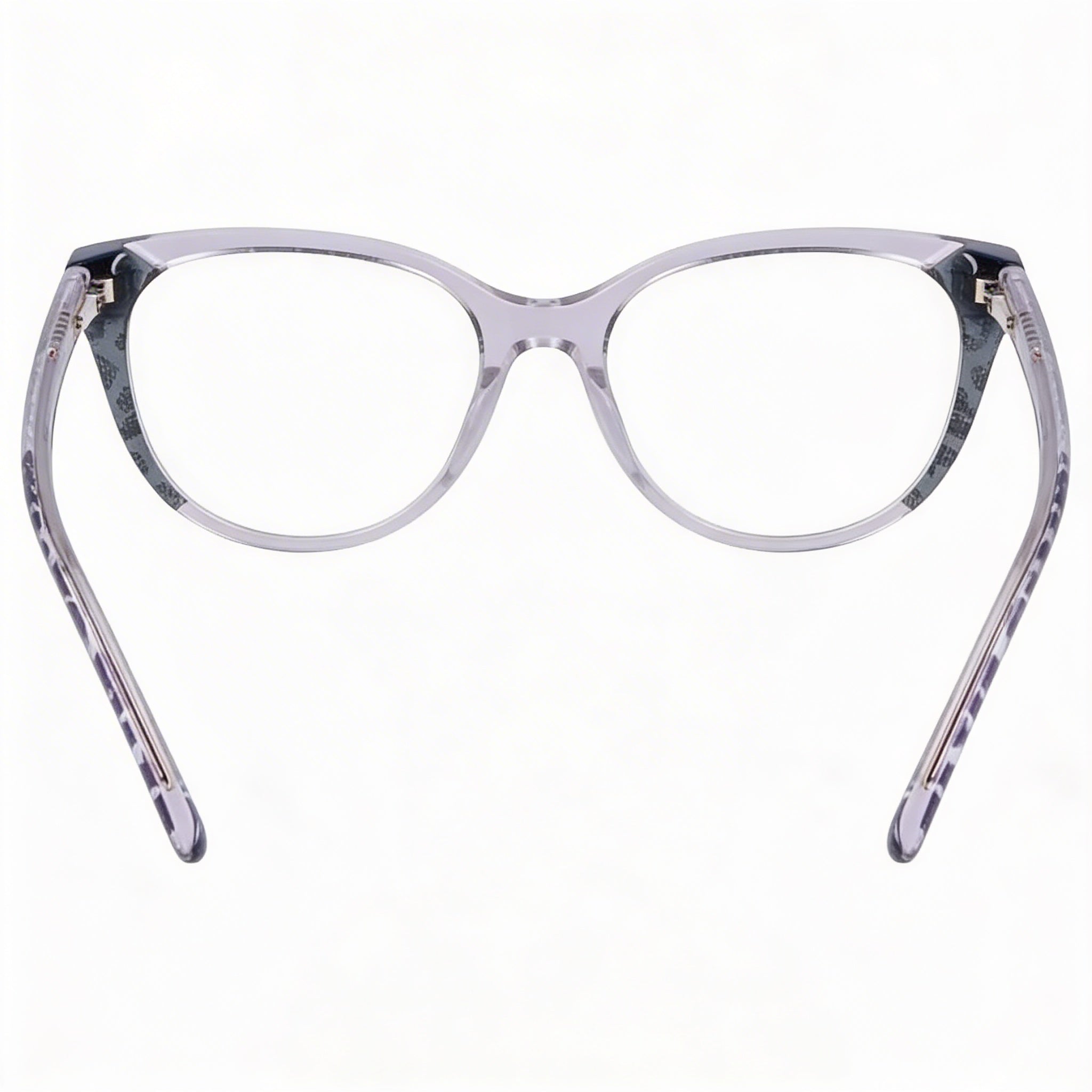Bebe Bb5208 Women's Grey Animal Plastic Full Rim Cat Eye Optical Eyeglass Frame, 52mm Lens Width, Photo 3