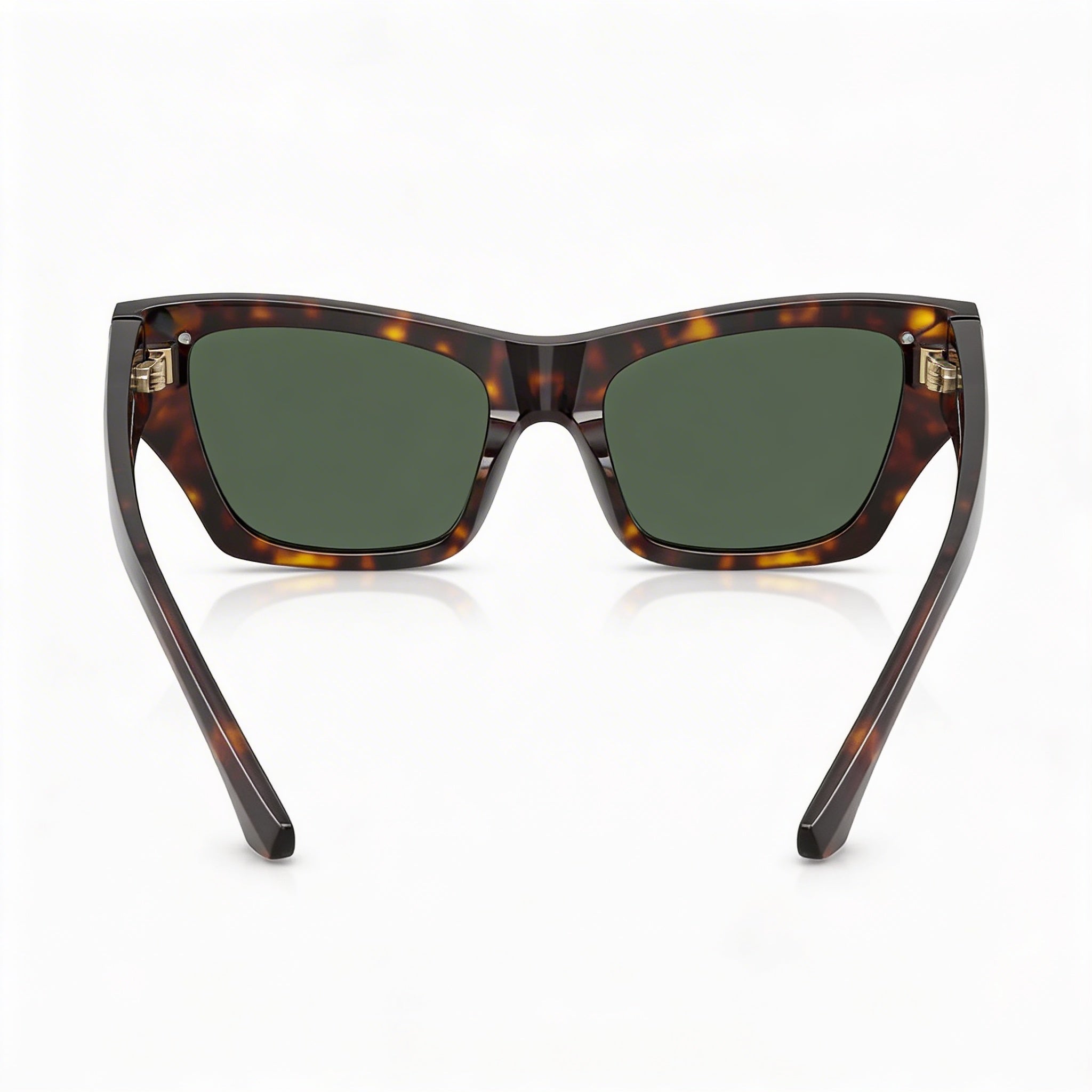Gafas de sol Wayfarer polarizadas unisex de acetato BURBERRY con montura marrón verde oscuro y lentes gris oscuro 52 mm, Photo 3