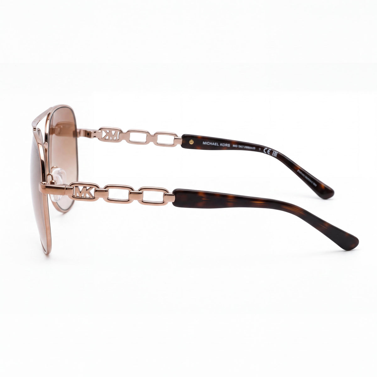 Michael Kors MK1121 CHIANTI 12136K Women's Multicoloured Compound Frame Classic Sunglasses with Brown Silver Flash Lenses, UV Protected, 58mm, Photo 3