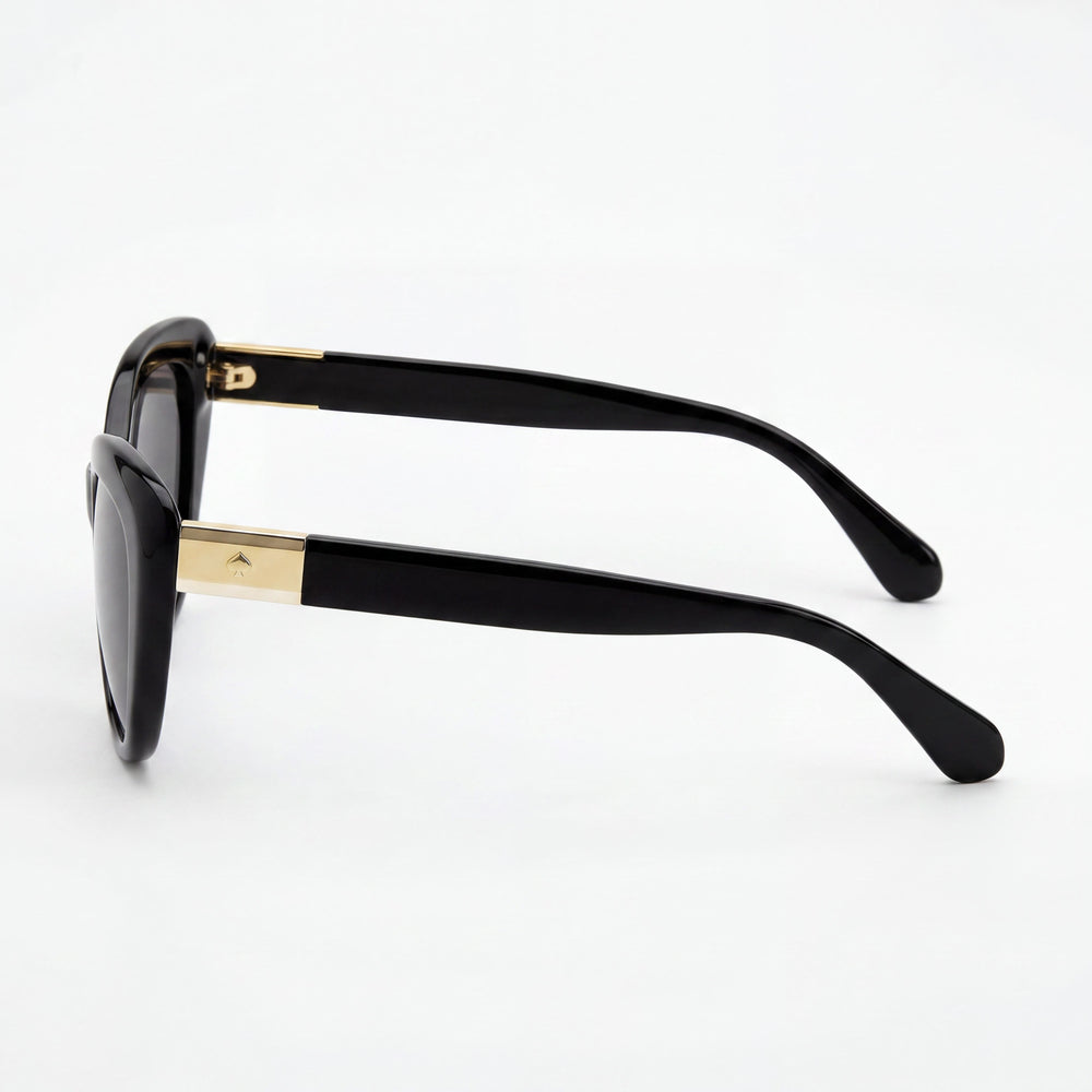 Gafas de sol polarizadas UV Kate Spade New York Emmalynn/S para mujer, armazón de plástico negro, 54 mm
