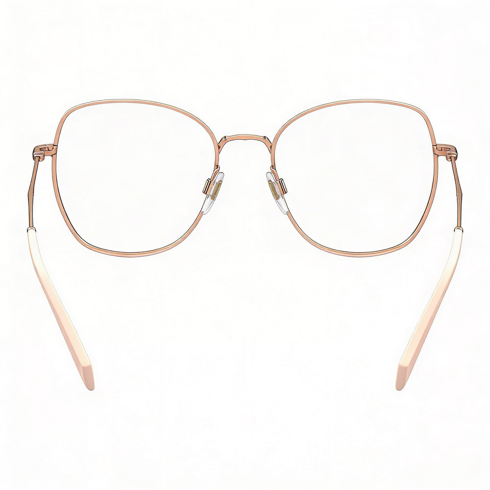 Levi's Lv 5023 Women's Pink Metal Frame Non Eyeglasses, 52mm Lens Width, 18mm Bridge, 145mm Temple Length