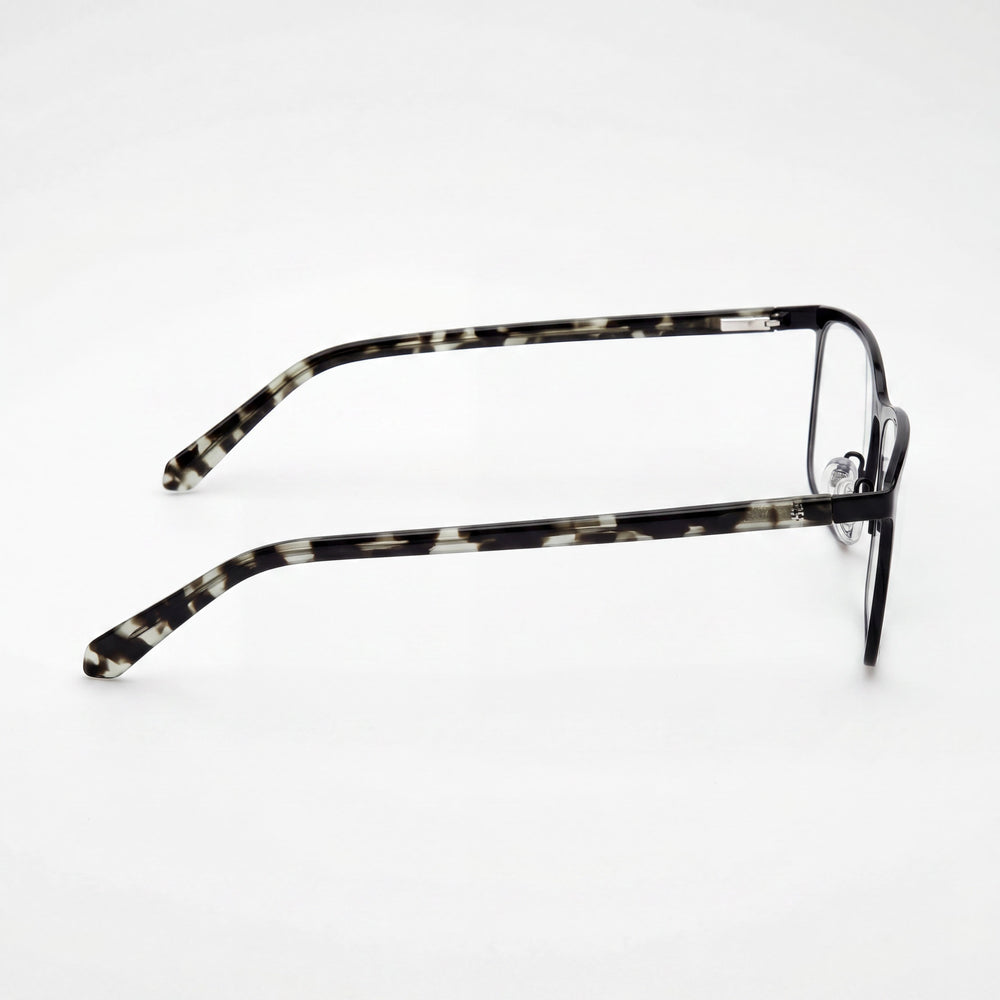 Guess GU50193 Matte Black Rectangle Eyeglasses for Men, 55mm