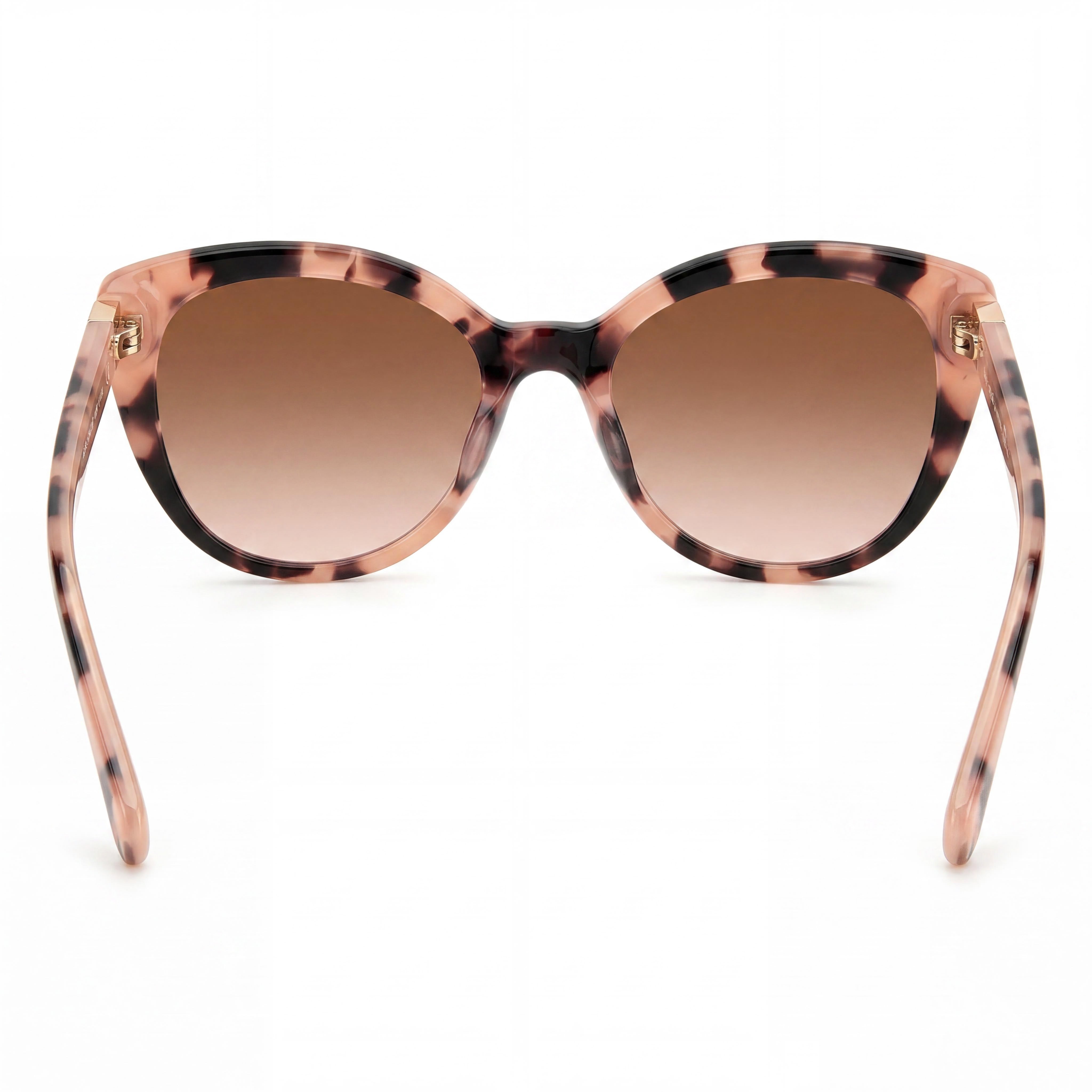 kate spade new york Amberlee/S Women's Pink Havana Plastic Brown Pink Gradient UV Protection Sunglasses 55mm, Photo 4