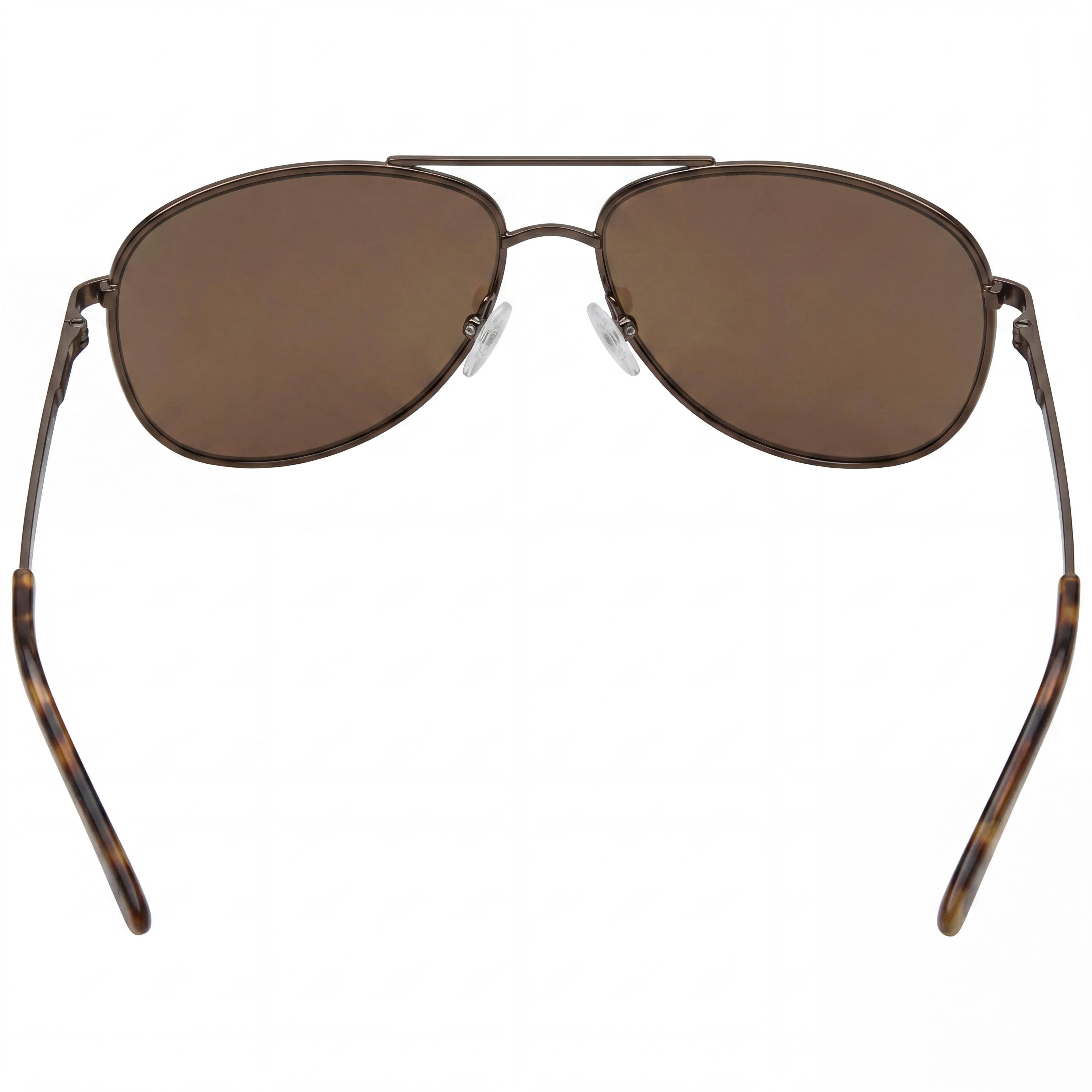 Calvin Klein Ck19137s Lentes de Sol para Hombre, Armazón de Metal Navegador Marrón, Lentes Marrones con Protección UV No Polarizadas 63mm, Photo 4