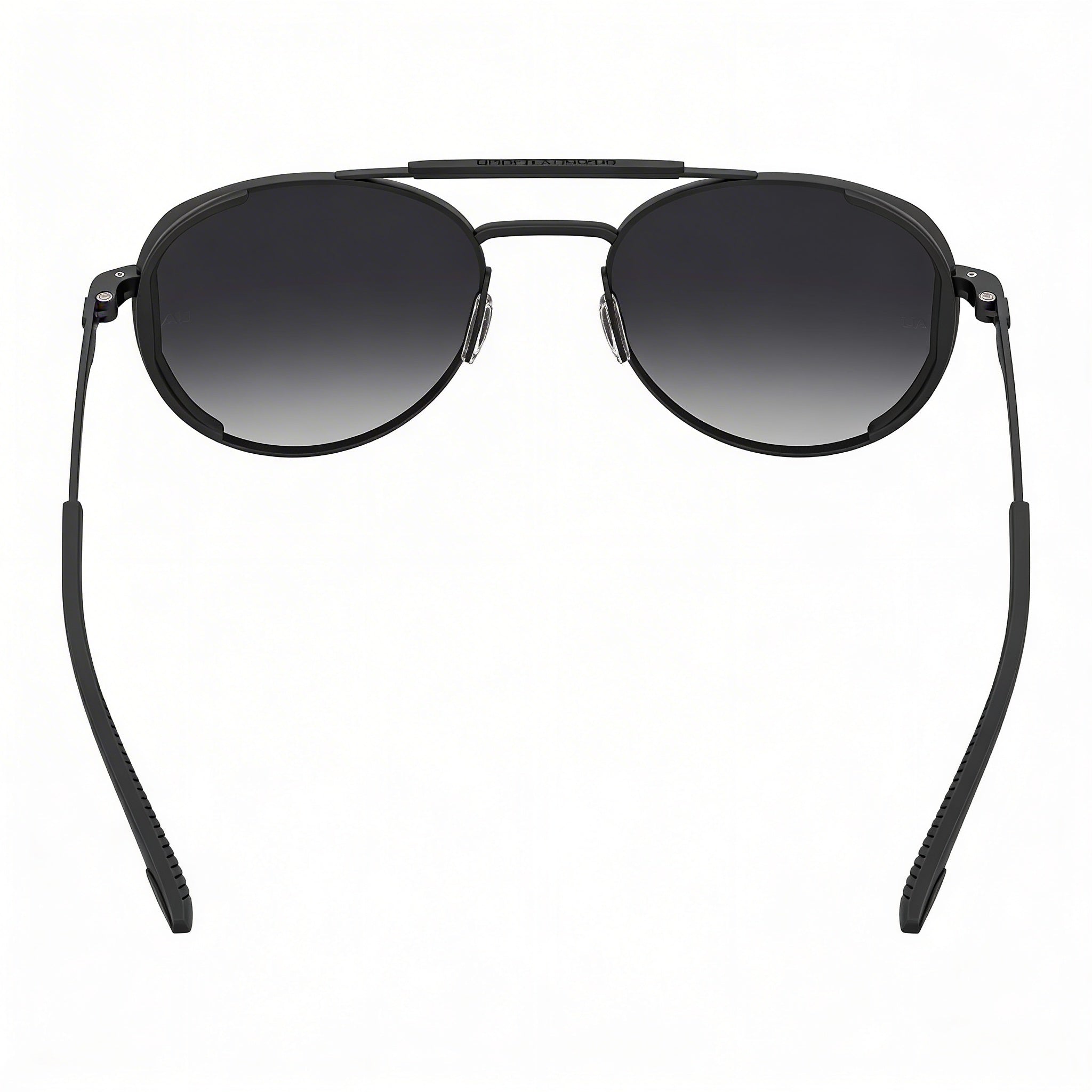 Under Armour Ua 0008/G/S Unisex Black Matte/Grey Alloy Steel Sunglasses with Matt Black Lenses, UV Protected 55mm, Photo 4