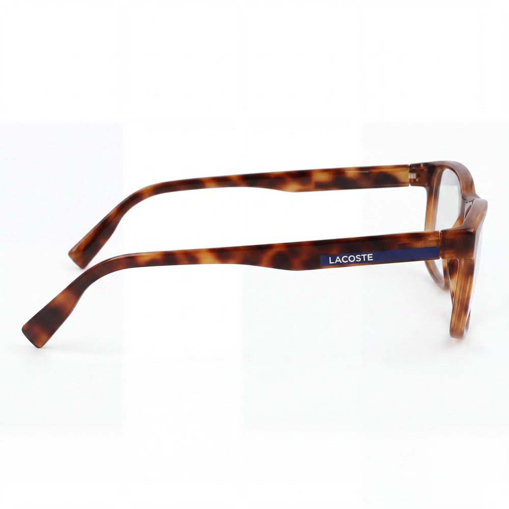 Gafas de sol Lacoste Modern Unisex, con montura metálica y color Habana, 52 mm de ancho de lente