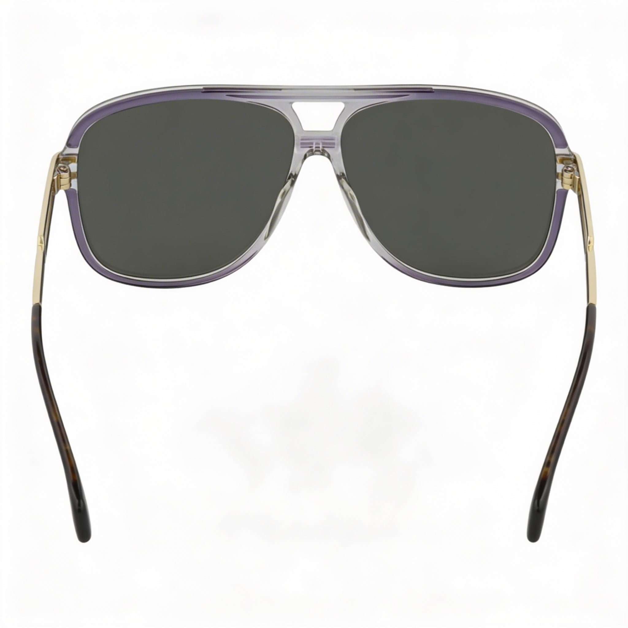 Gafas de sol Gucci Gg1105s 001 para hombre, montura de plástico gris dorado y gris, protección UV, graduadas, 63 mm, Photo 2