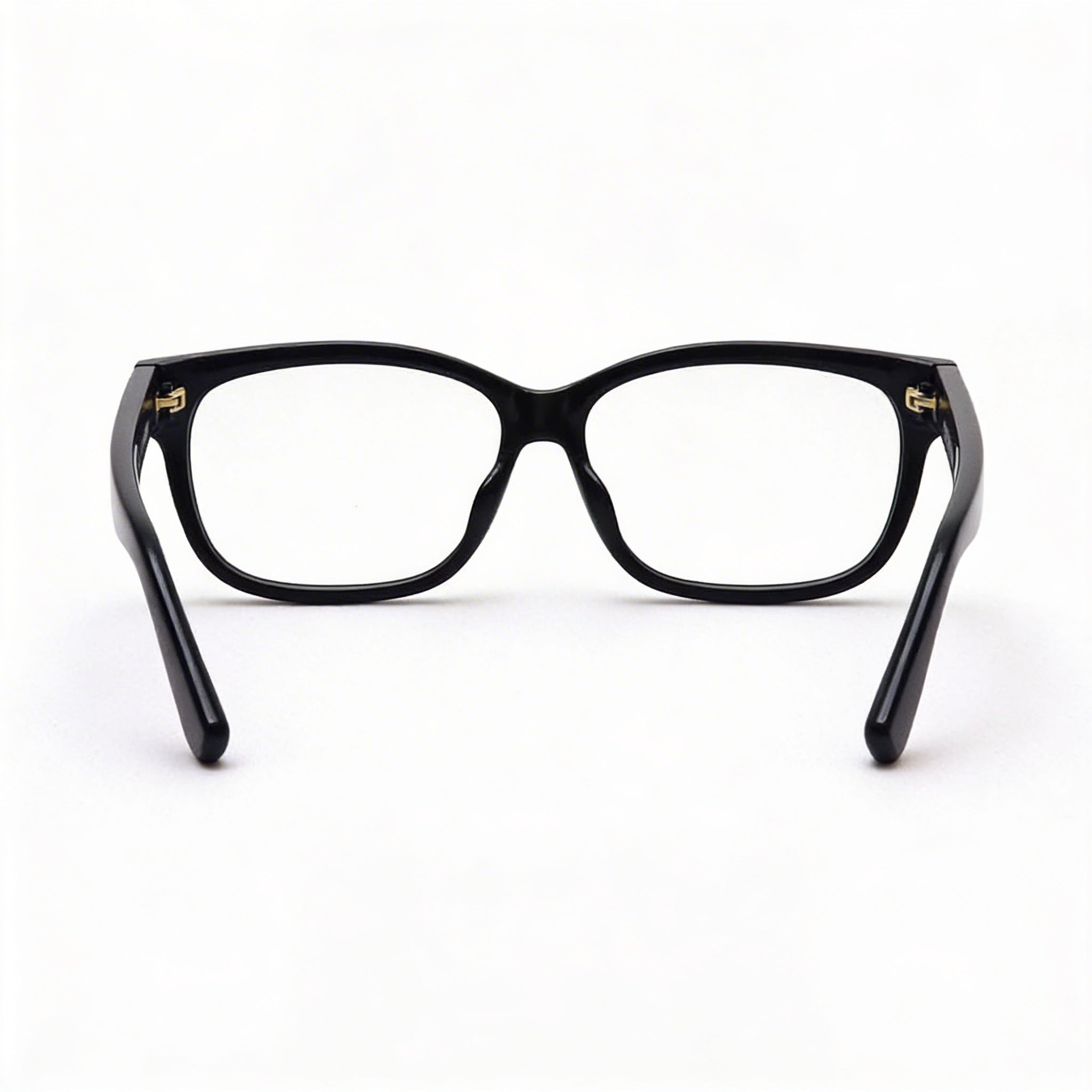 Gucci GG1341O Women's Full Rim Square Plastic Frame Clear Lens Eyeglasses Black Gold-Logo 55mm, Photo 4