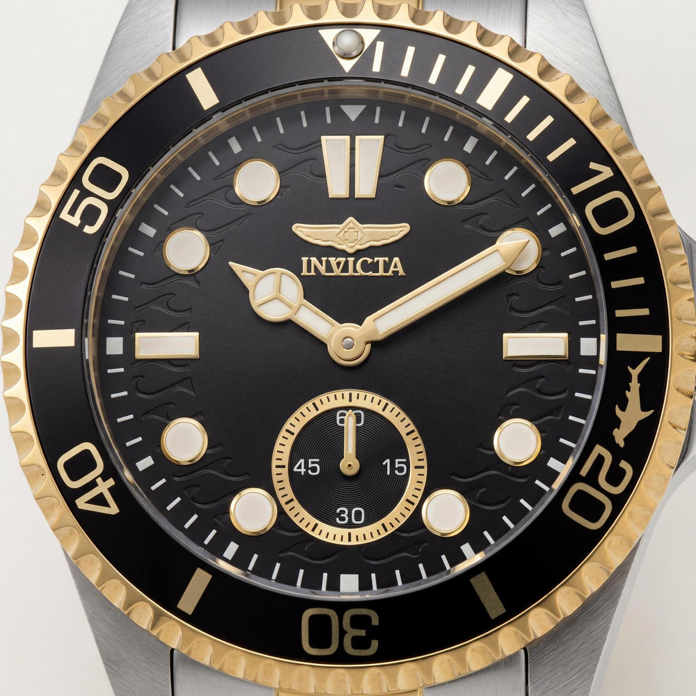 Invicta Pro Diver 49426 Men's Quartz Watch, 43mm Stainless Steel, Black Dial, 10 ATM Water Resistant