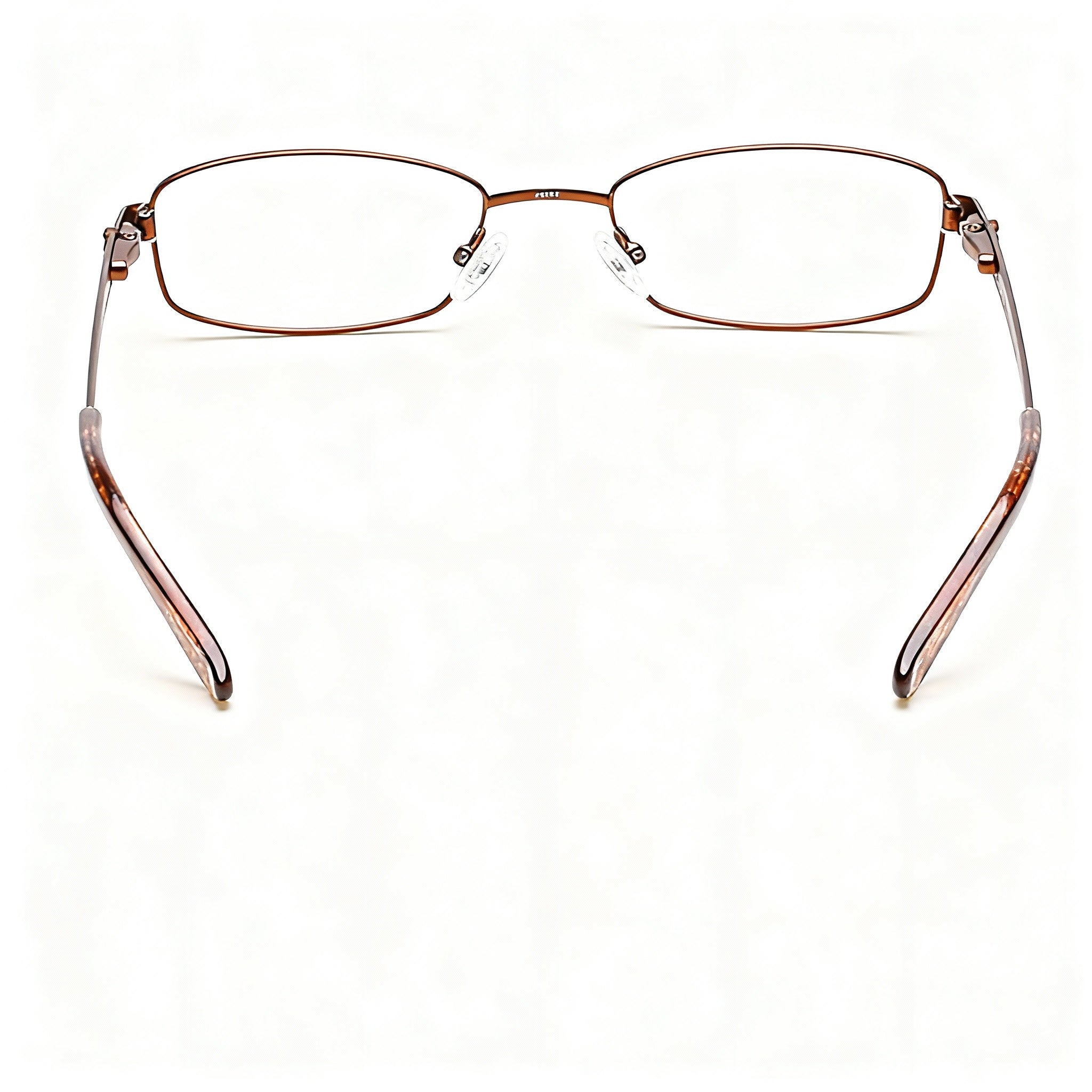 GUESS Modern GU2524 Women's Metal Frame Eyeglasses, Full Rim Square, Matte Dark Brown 49-18-135, Photo 3