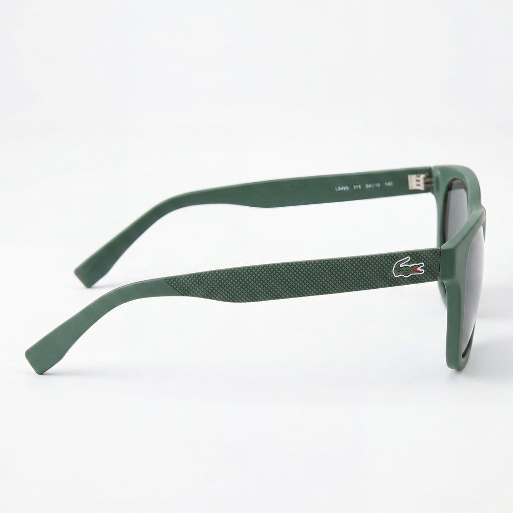 Lacoste L848S Unisex Green Thermoplastic Polyurethane Square Frame Sunglasses with Green Non-Polarized UV Lenses 54mm