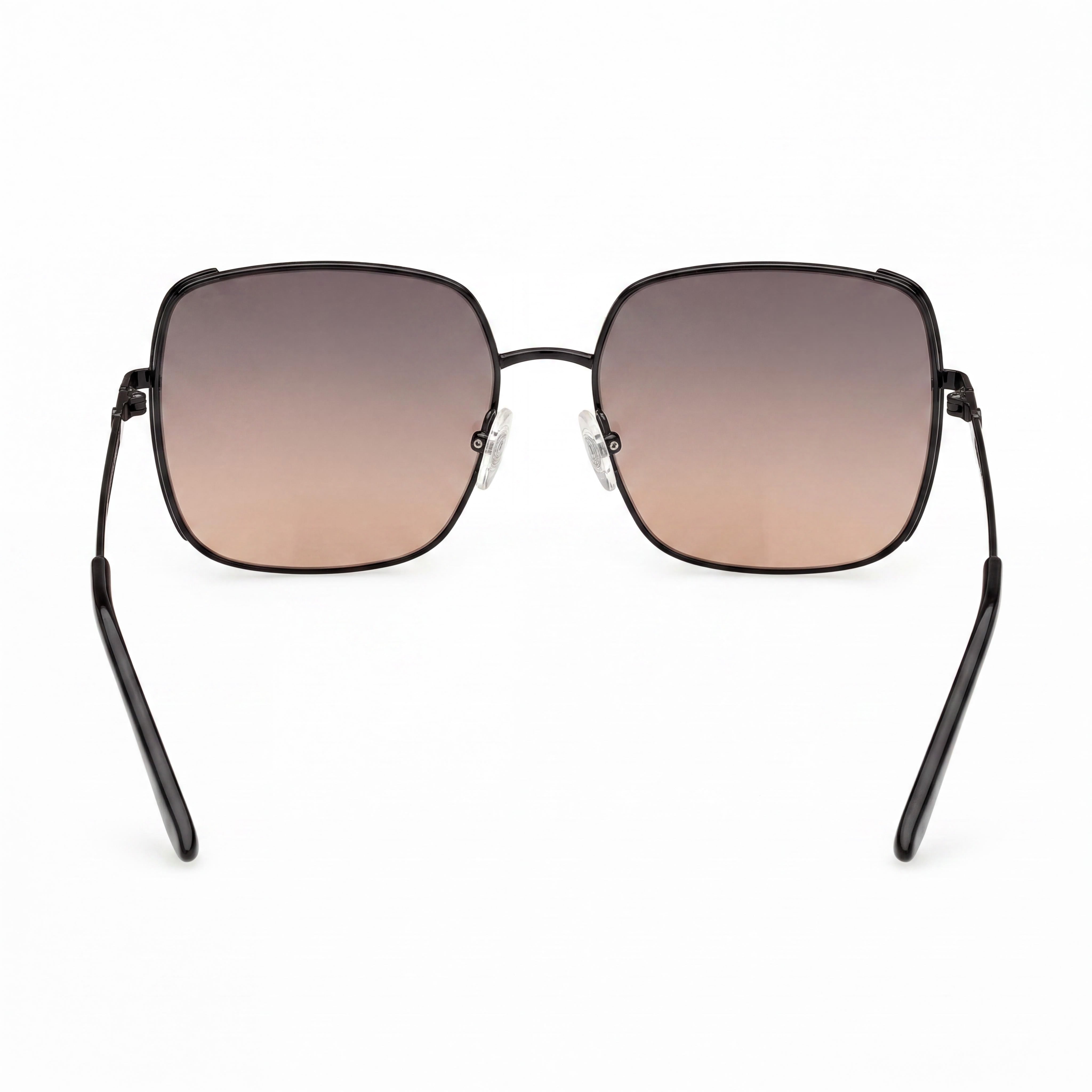 GUESS GU00194 Women's Shiny Black Acetate Black Lens Non-Polarized Sunglasses 100% UVA & UVB Protection 58mm, Photo 3