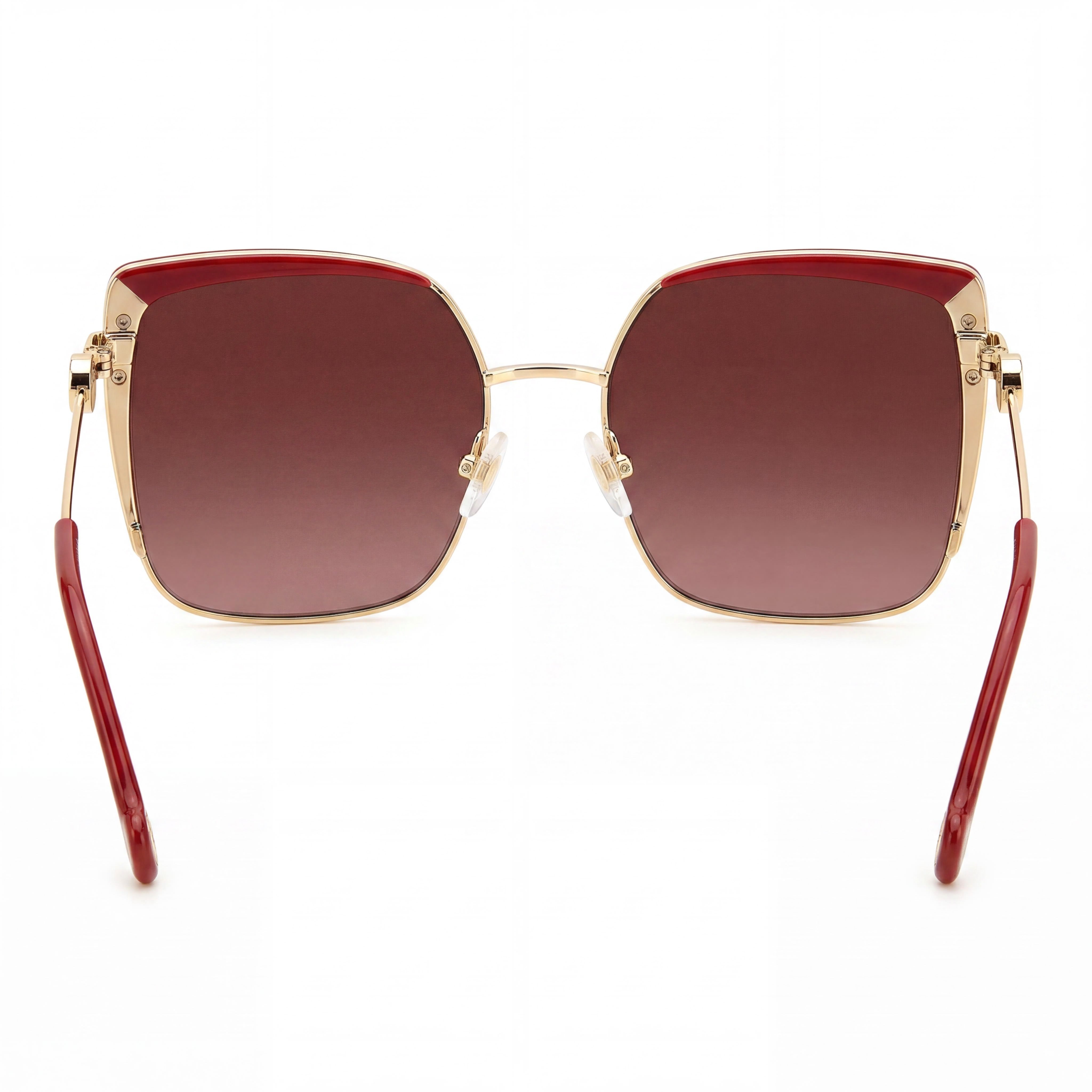 Carolina Herrera Her 0111/S Women's Stainless Steel Red Beige Frame Pink Doubleshade Lens Sunglasses 57mm, Photo 3