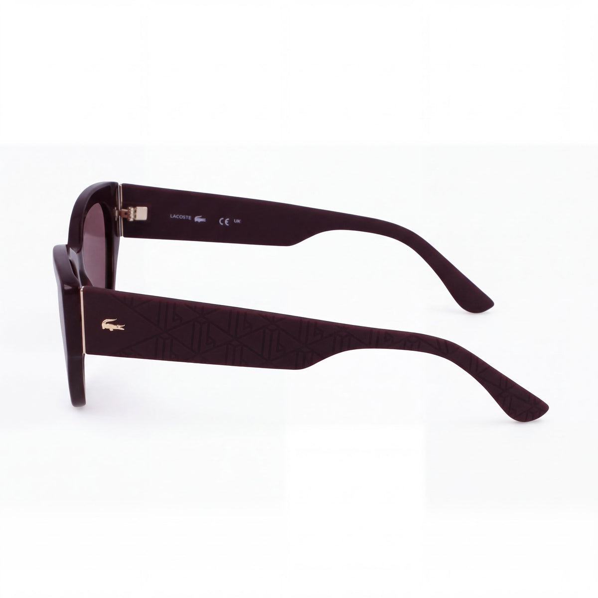 Lacoste L6047s N Women's Classic UV Protection Sunglasses, Burgundy Plastic Frame, TRITAN RENEW Lenses 54mm, Photo 3