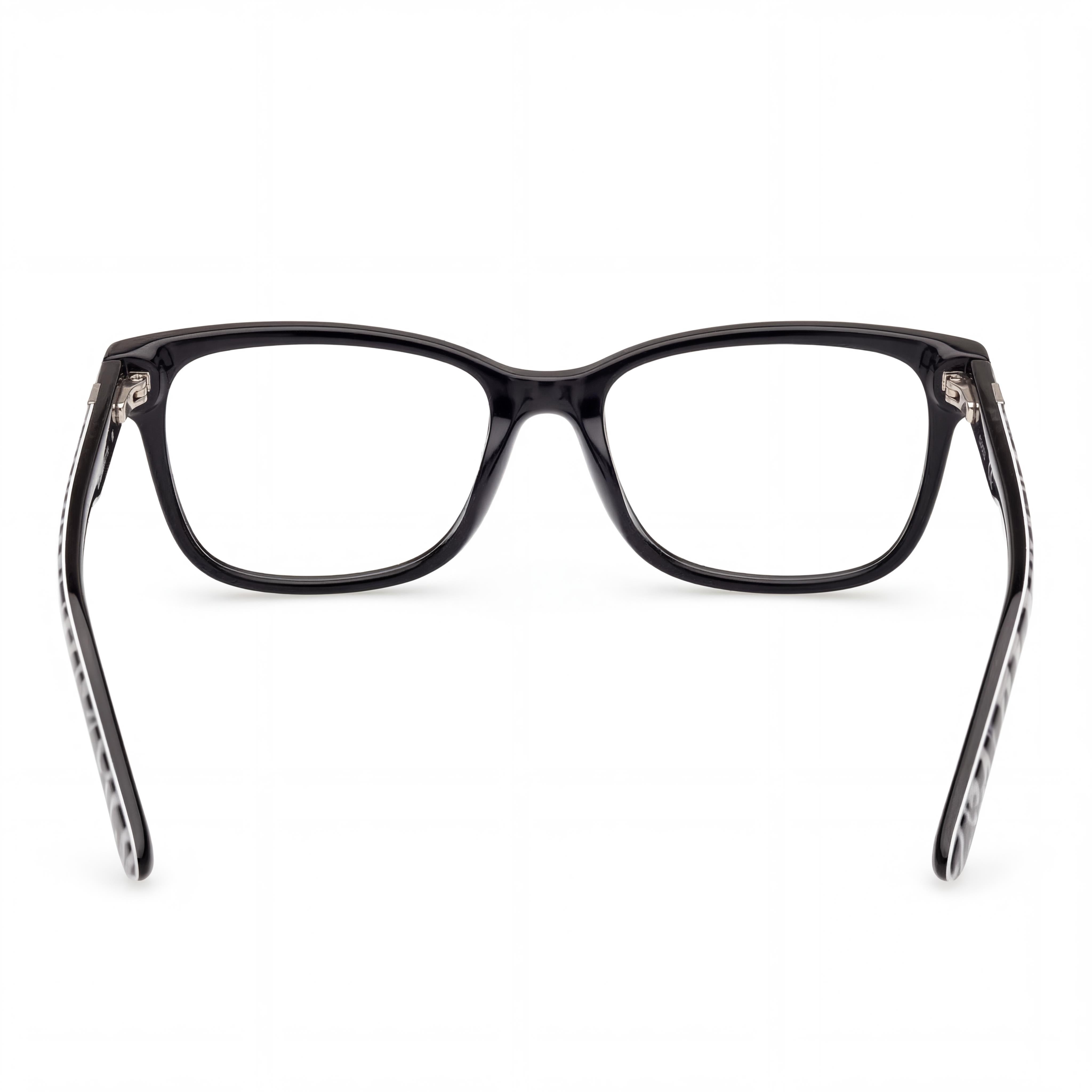 Gafas GUESS Gu2943 de mujer con montura de plástico y lentes de policarbonato en monocolor animal negro brillante 52 mm, Photo 3
