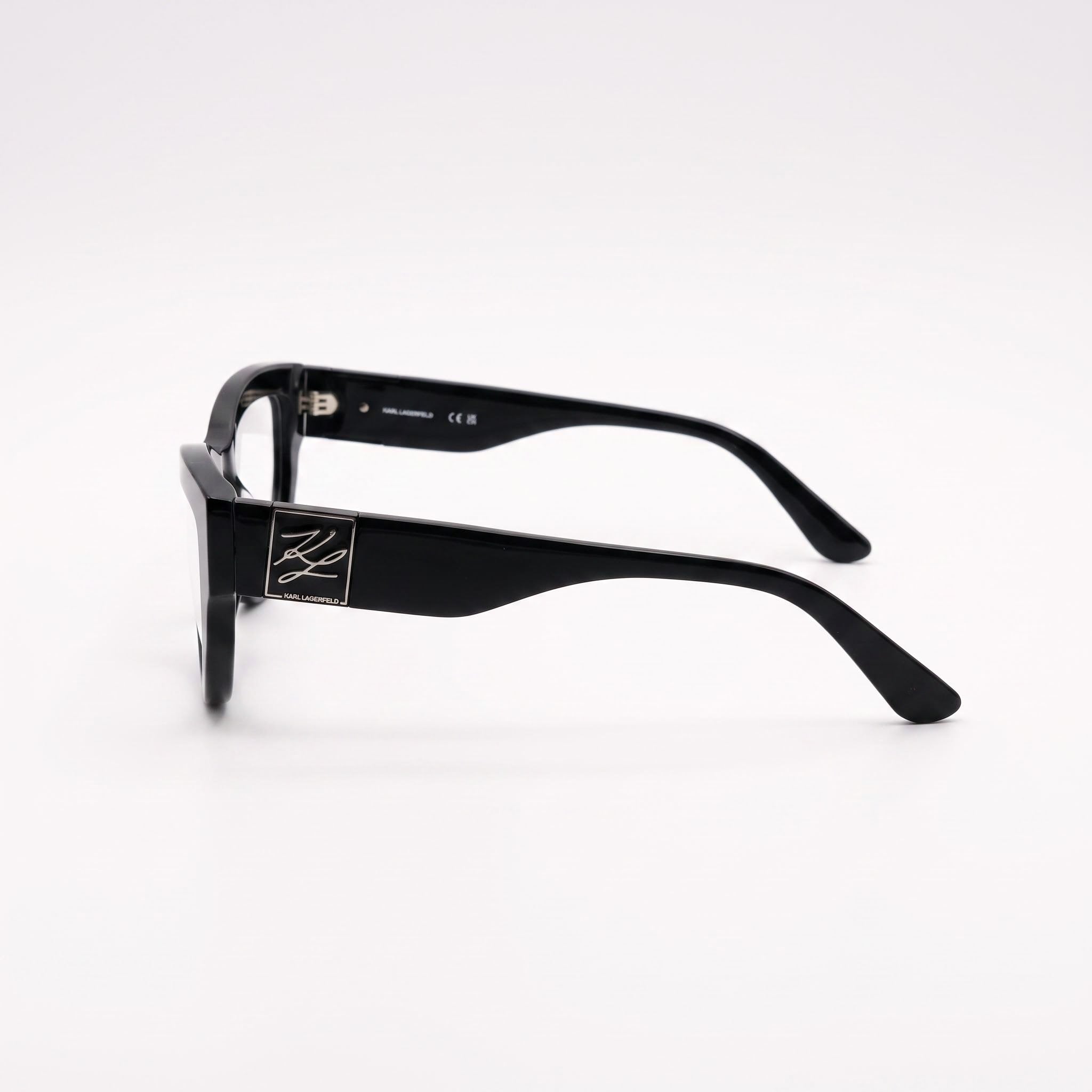 KARL LAGERFELD Kl6211 Women's Black Acetate Eyeglasses 55-17-140, Photo 3