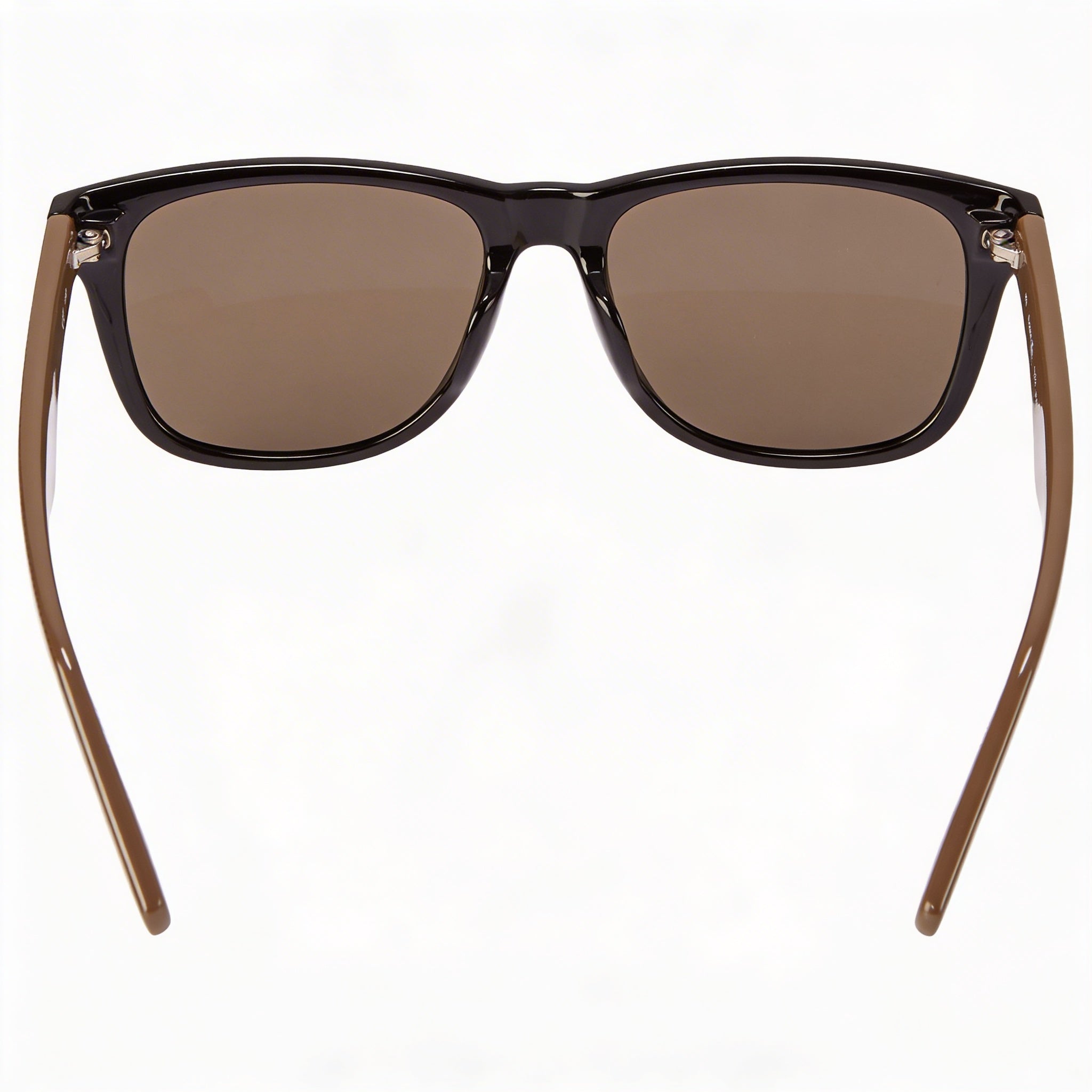 Gafas de sol unisex Lacoste L734s de plástico negro con montura cuadrada y protección UVA/UVB, lentes marrones, 51-18-140 mm, Photo 3