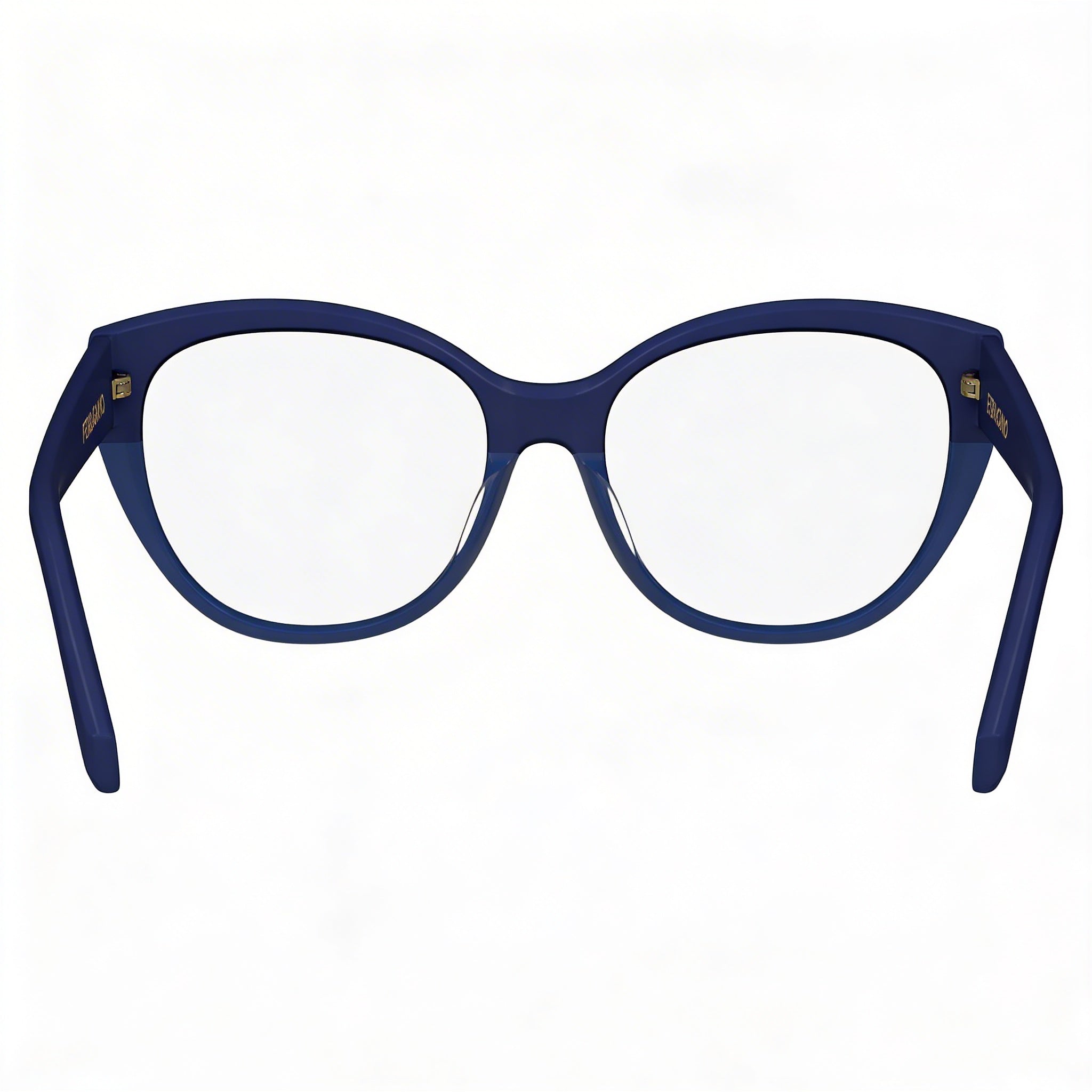 Ferragamo Sf2970 Unisex Blue Acetate Frame Eyeglasses with Blue Polycarbonate Lenses, Size 53mm, Photo 4