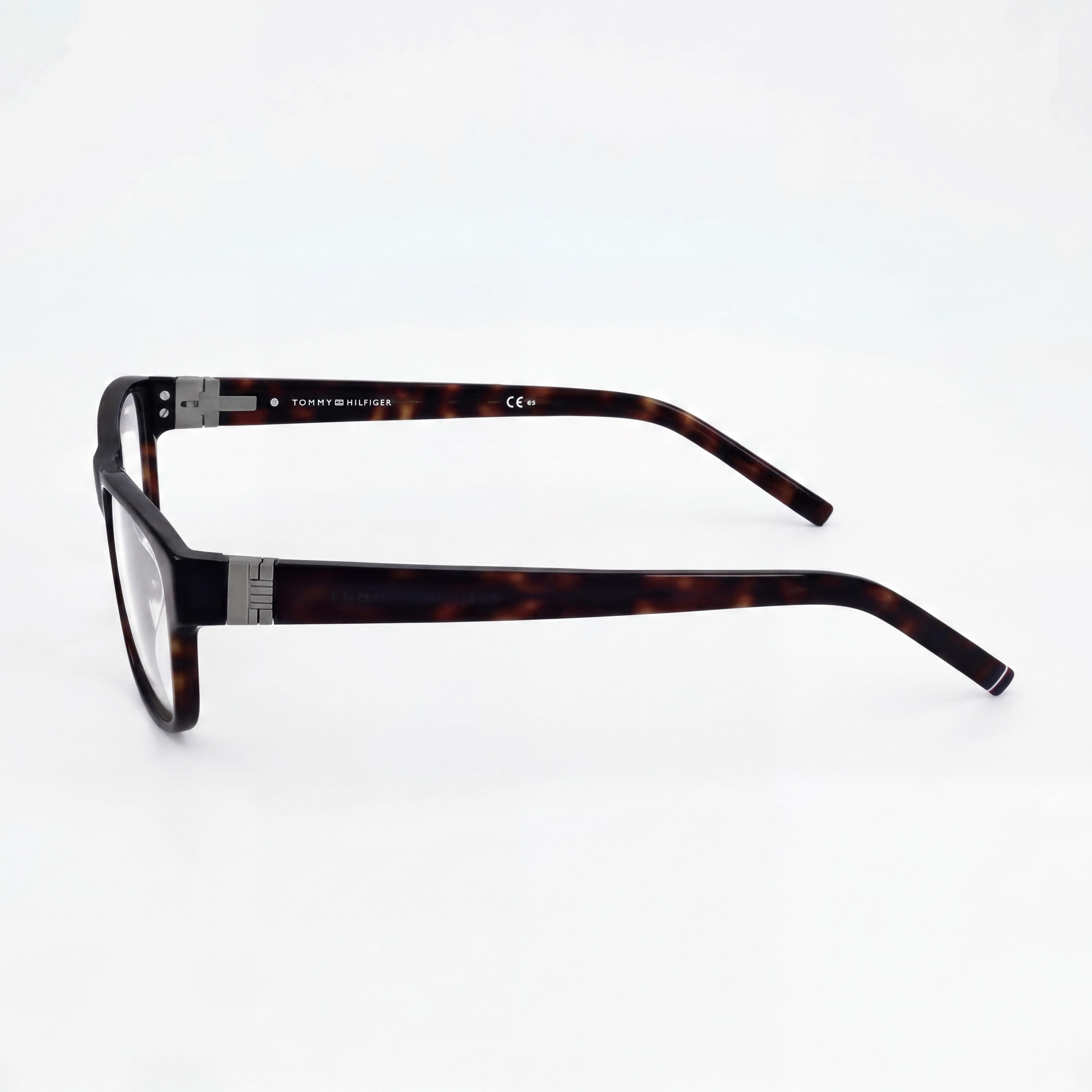 Gafas ópticas unisex clásicas Tommy Hilfiger con montura de acetato Havana, 54-17-145, Photo 2