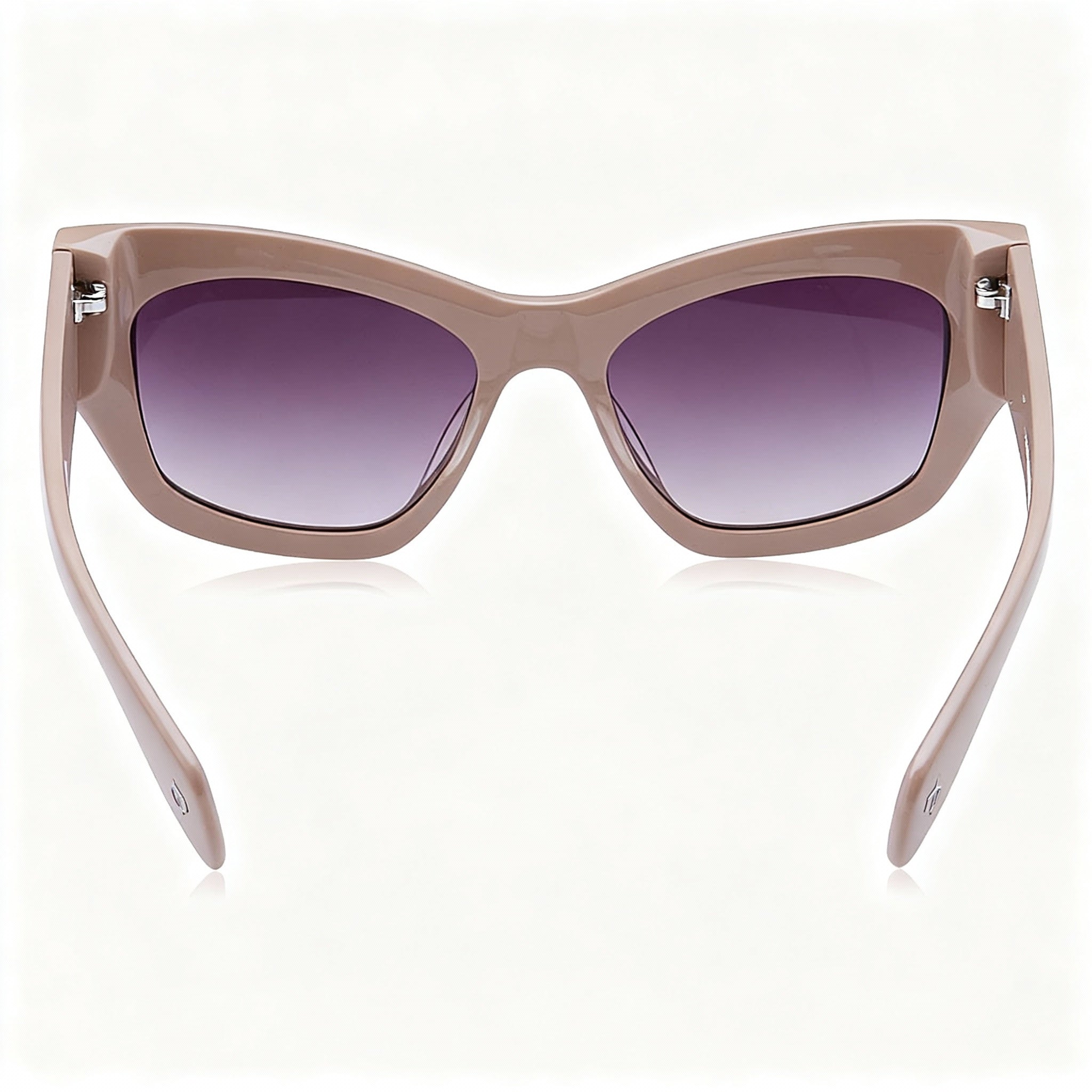 rag & bone Women's Casual Acetate Sunglasses, Beige Brown Frame, UV Protection, Non-Polarized Lenses 56mm, Photo 3