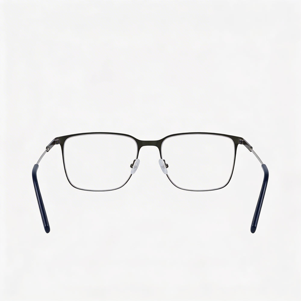 Gafas Oftálmicas Informales Lacoste para Hombre con Montura Gris Oscuro Mate y Lentes de Plástico Transparente de 55 mm