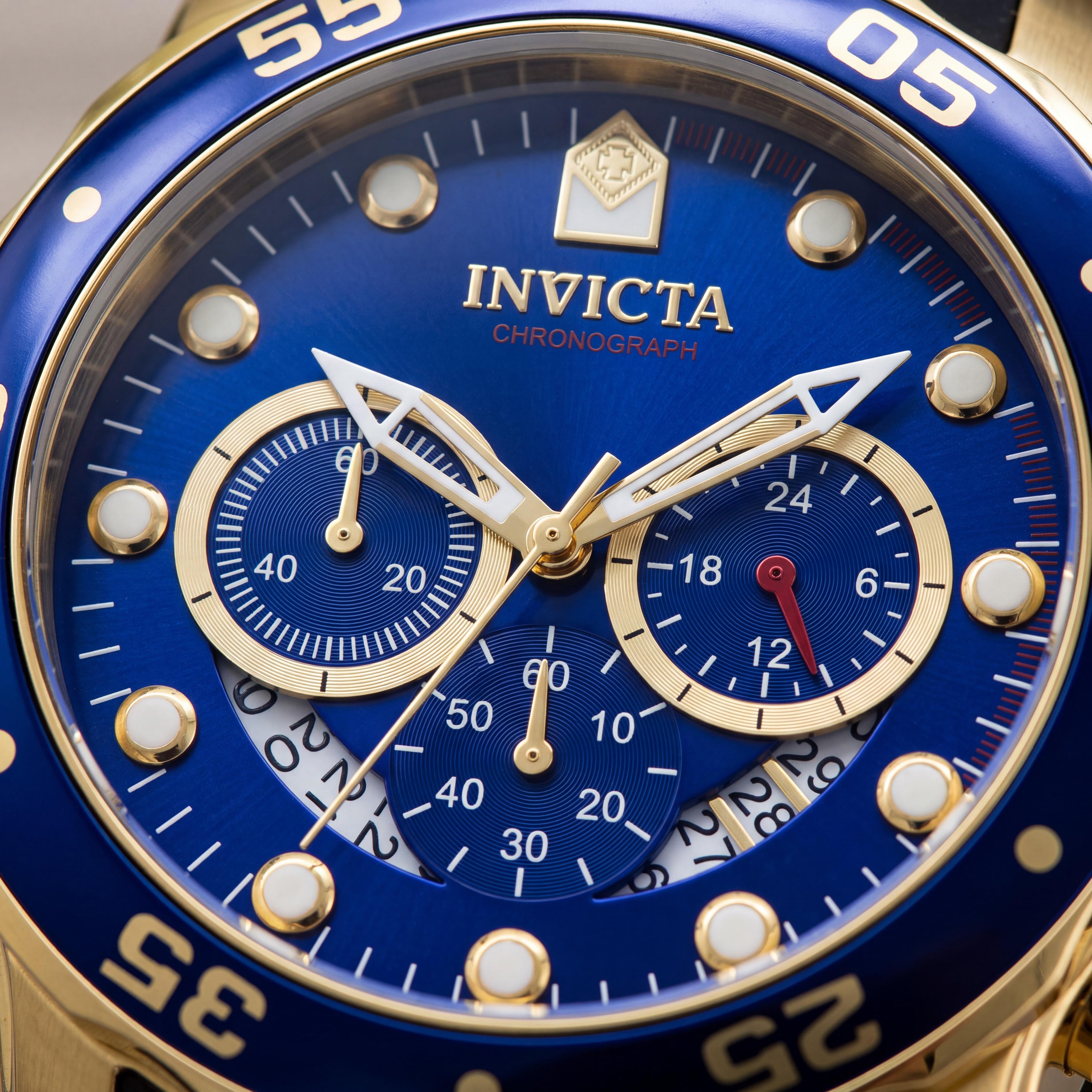 Reloj cronógrafo unisex Invicta 6983, esfera azul de acero inoxidable de 48 mm, Photo 2