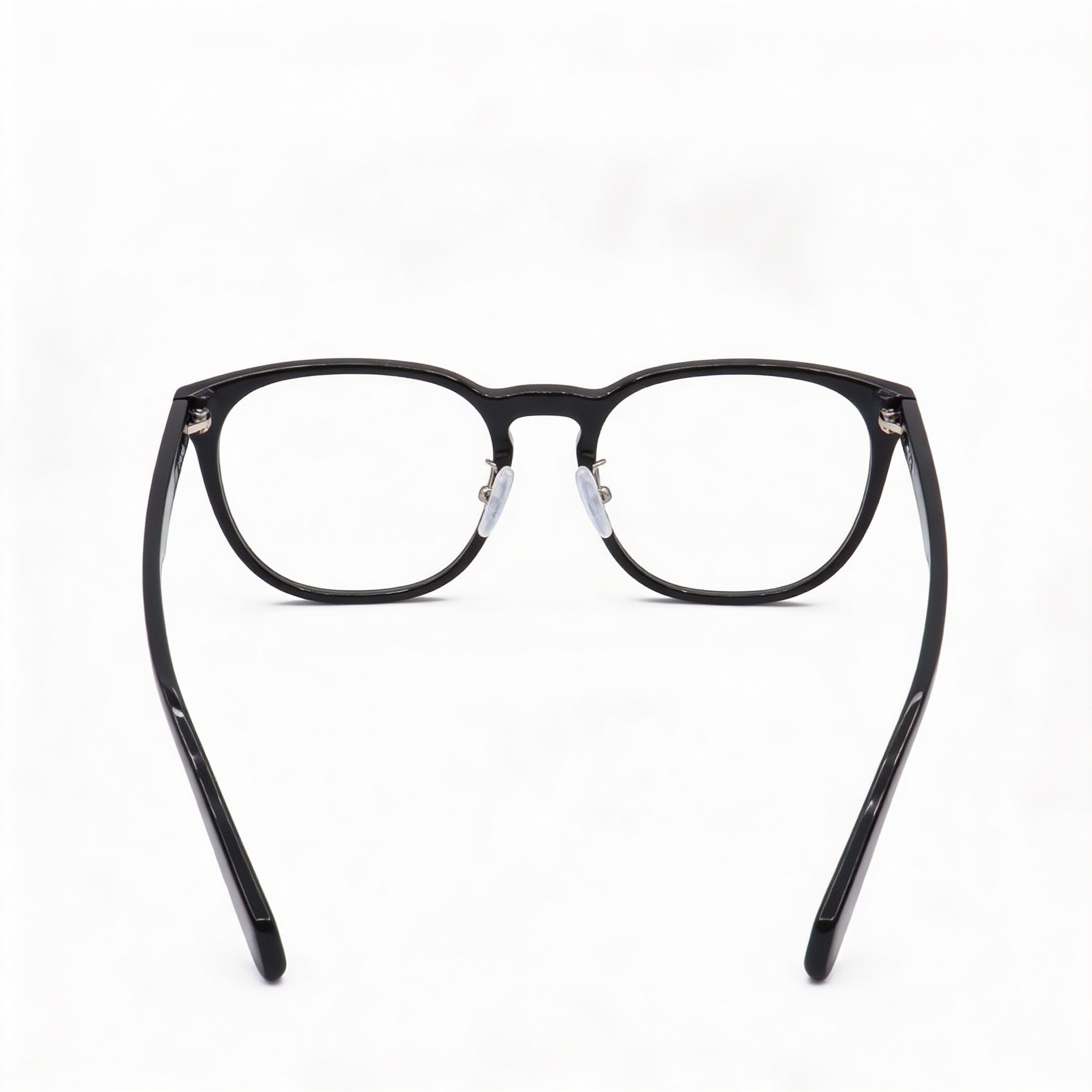 Gafas adidas Originals OR5014-H para hombre, montura ovalada, lentes de plástico transparente, color negro brillante, 56 mm, Photo 3