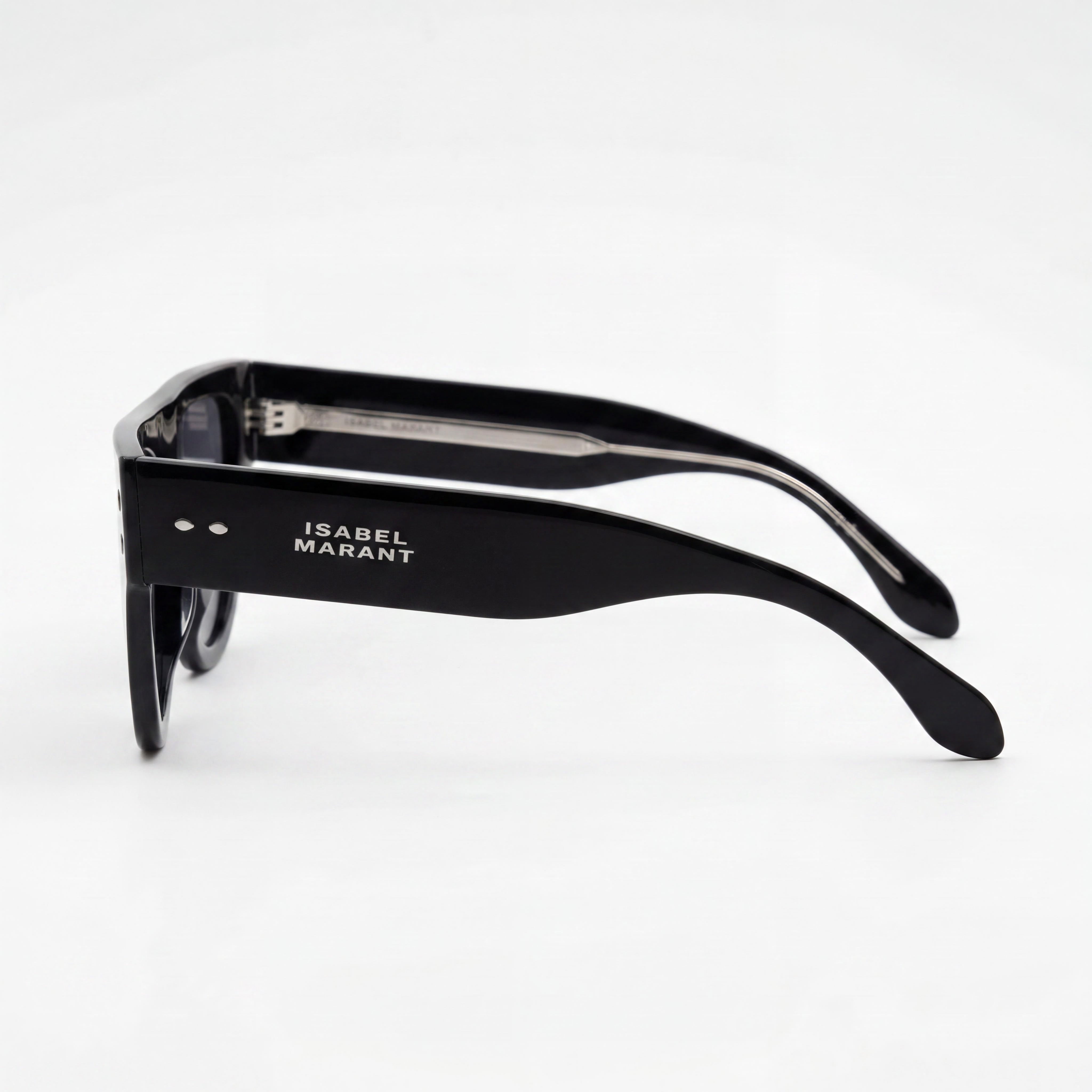 Isabel Marant Casual Women's Black Plastic Square Frame Polycarbonate Lens Sunglasses 69mm, Photo 3
