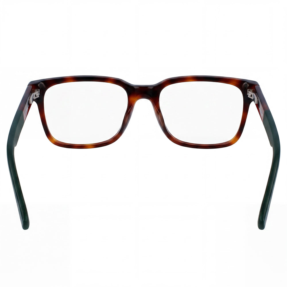 Gafas de sol informales unisex Lacoste L2908 con montura de acetato de carey y lentes no polarizadas de carey de 55 mm