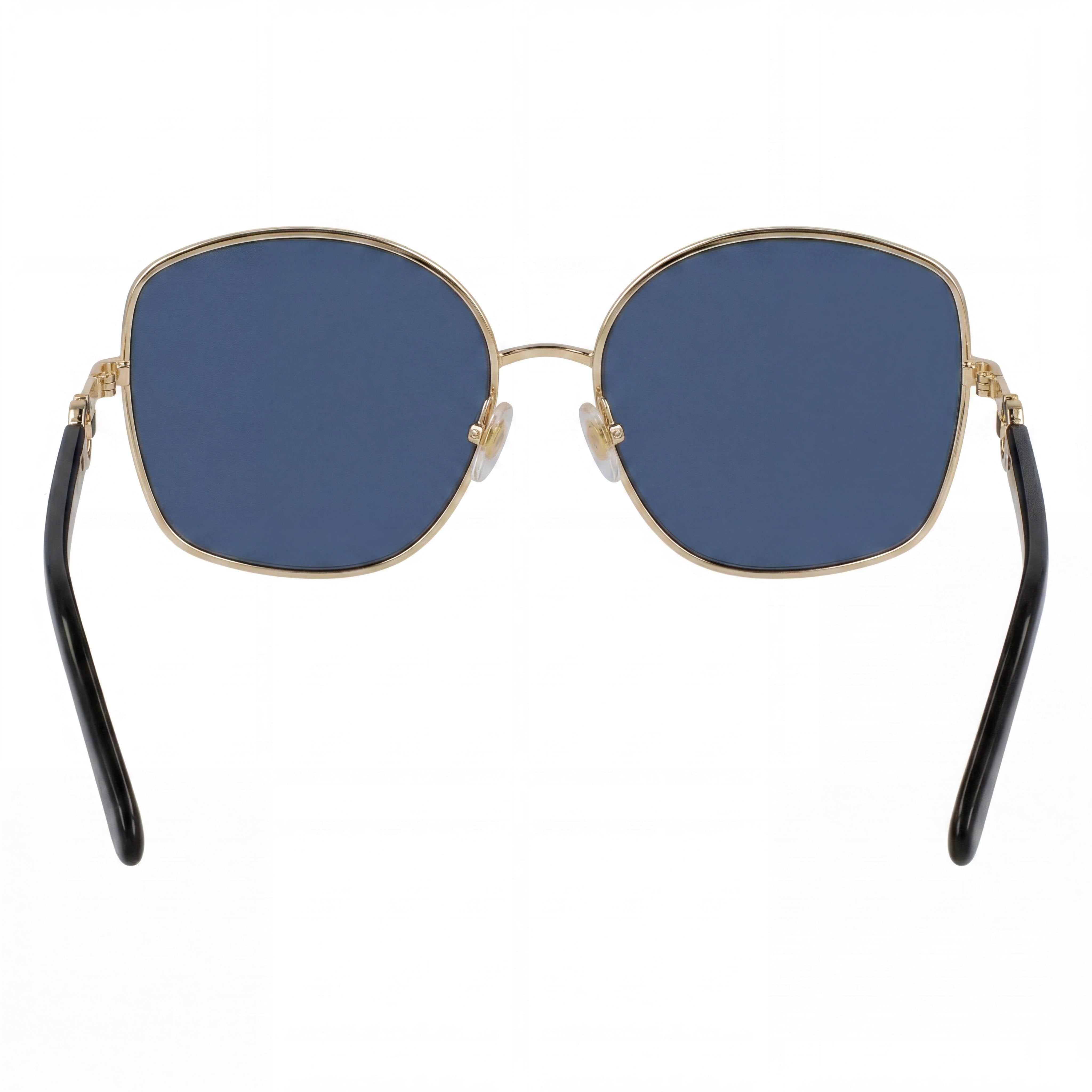 Gafas de sol Salvatore Ferragamo Modernas para mujer Metallo Oro Degradado Gris 58mm, Photo 3