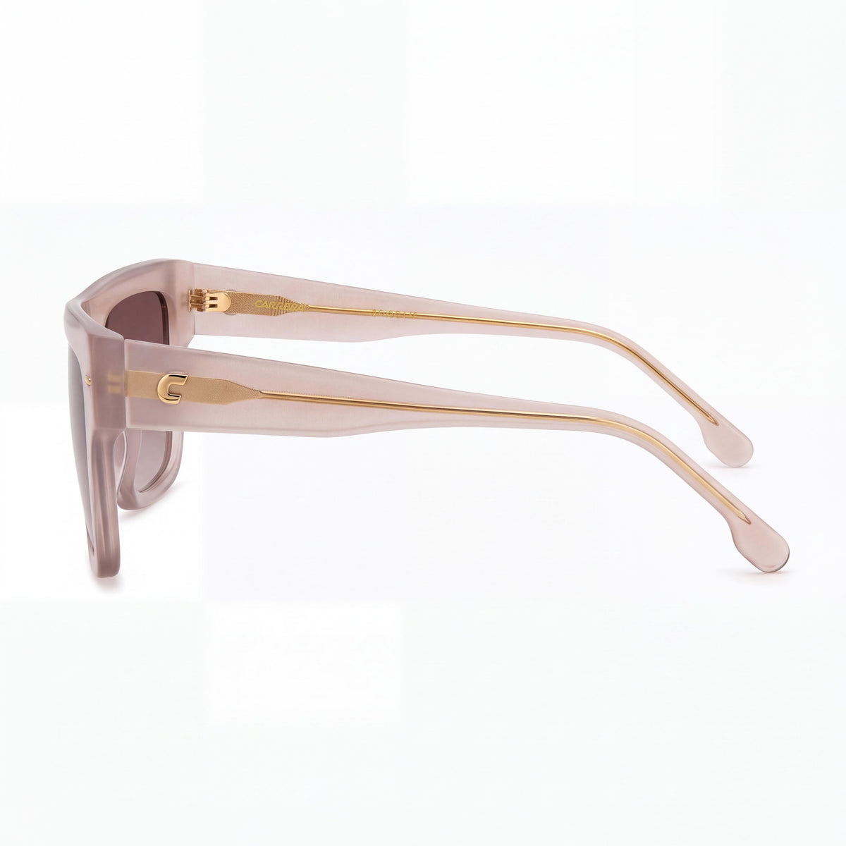 Gafas Carrera 3016/S para mujer, montura de plástico color nude con lentes de policarbonato nude, protección UV, 55 mm, Photo 3