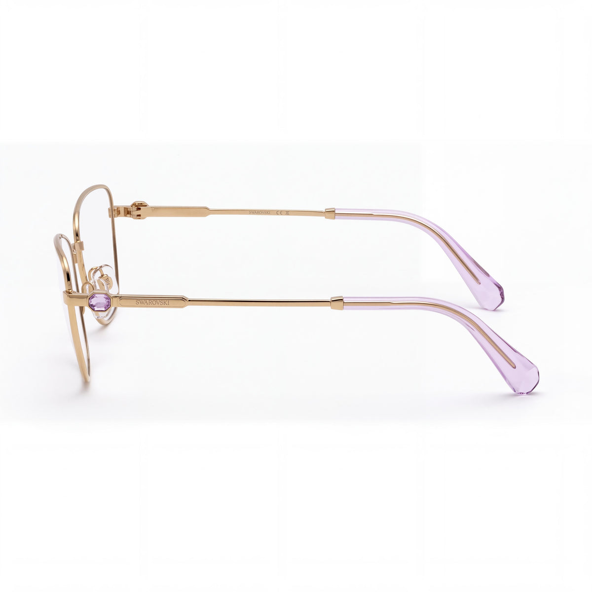 Swarovski Sk1018 Women's Cat Eye Metal Gold Eyeglasses 55mm, Photo 3