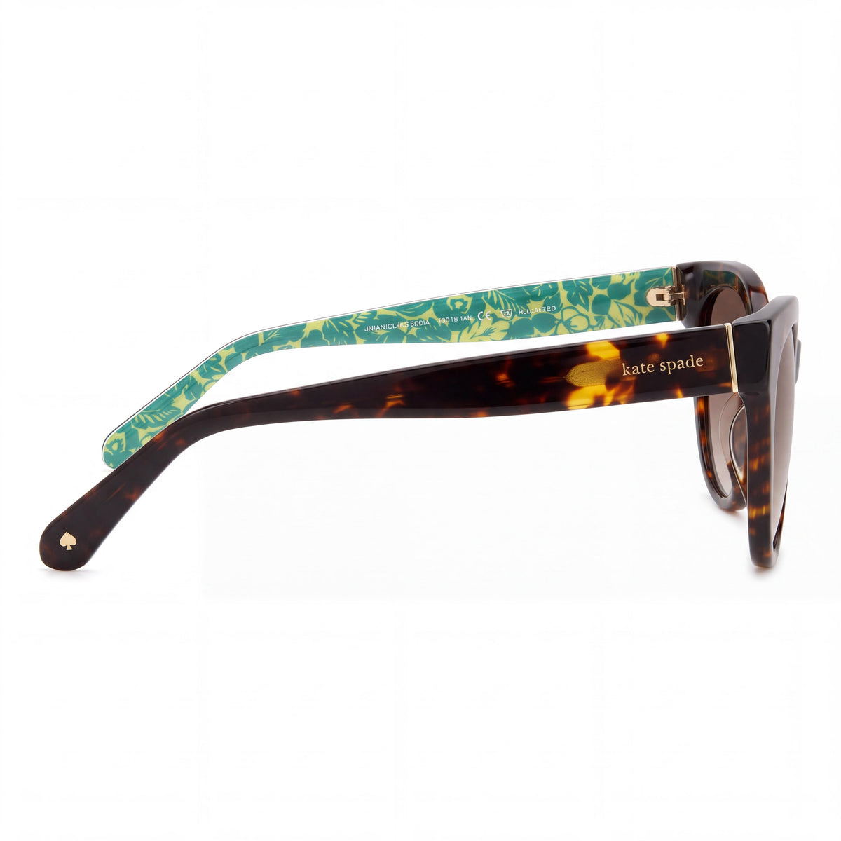 Montura óptica casual para mujer Zelda de kate spade new york en acetato con lentes no polarizadas, Habana multicolor, 50-17-140, Photo 2