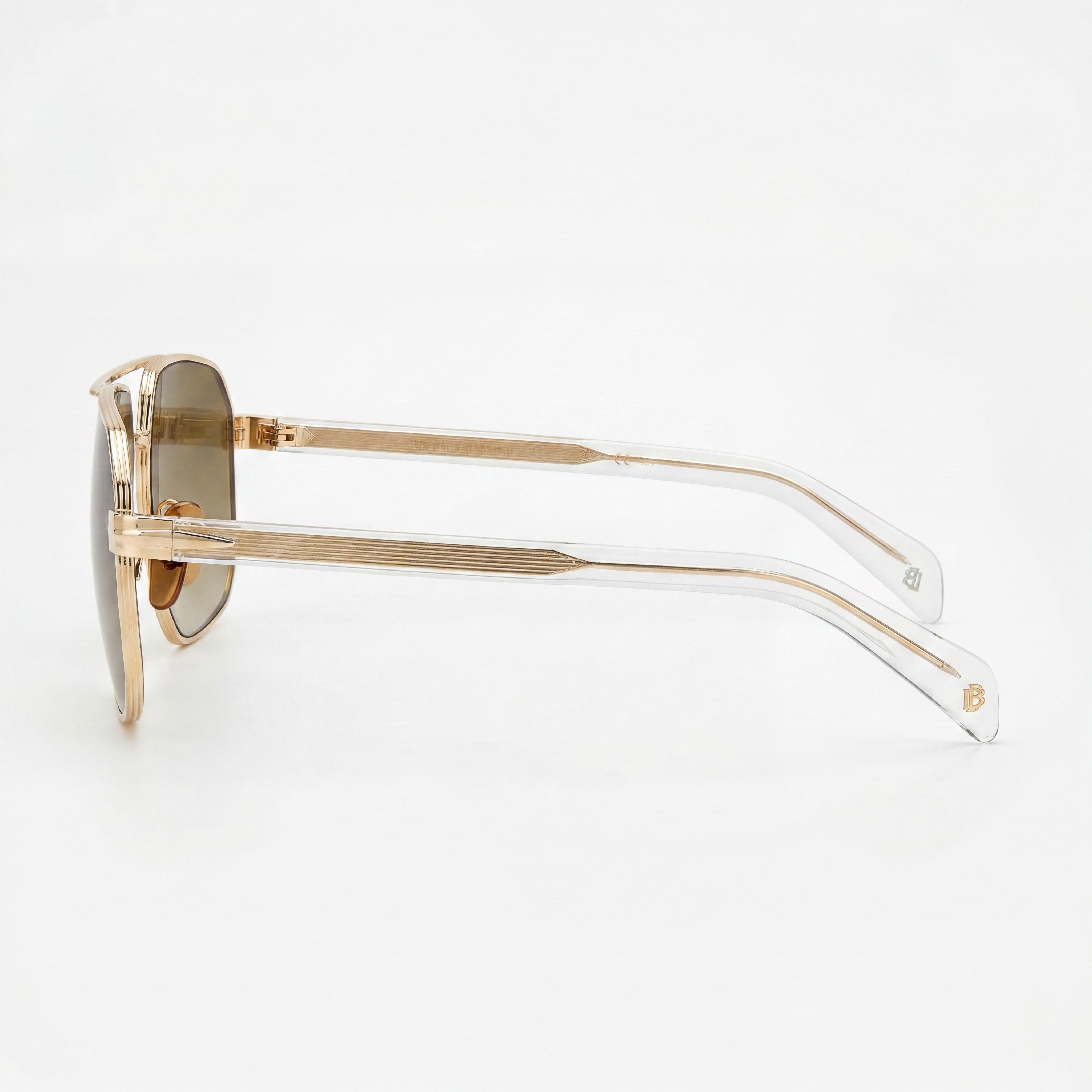 David Beckham Classic DB 7102/S Women's Gold Crystal Metal Non-Polarized UV400 Sunglasses 61mm, Photo 3