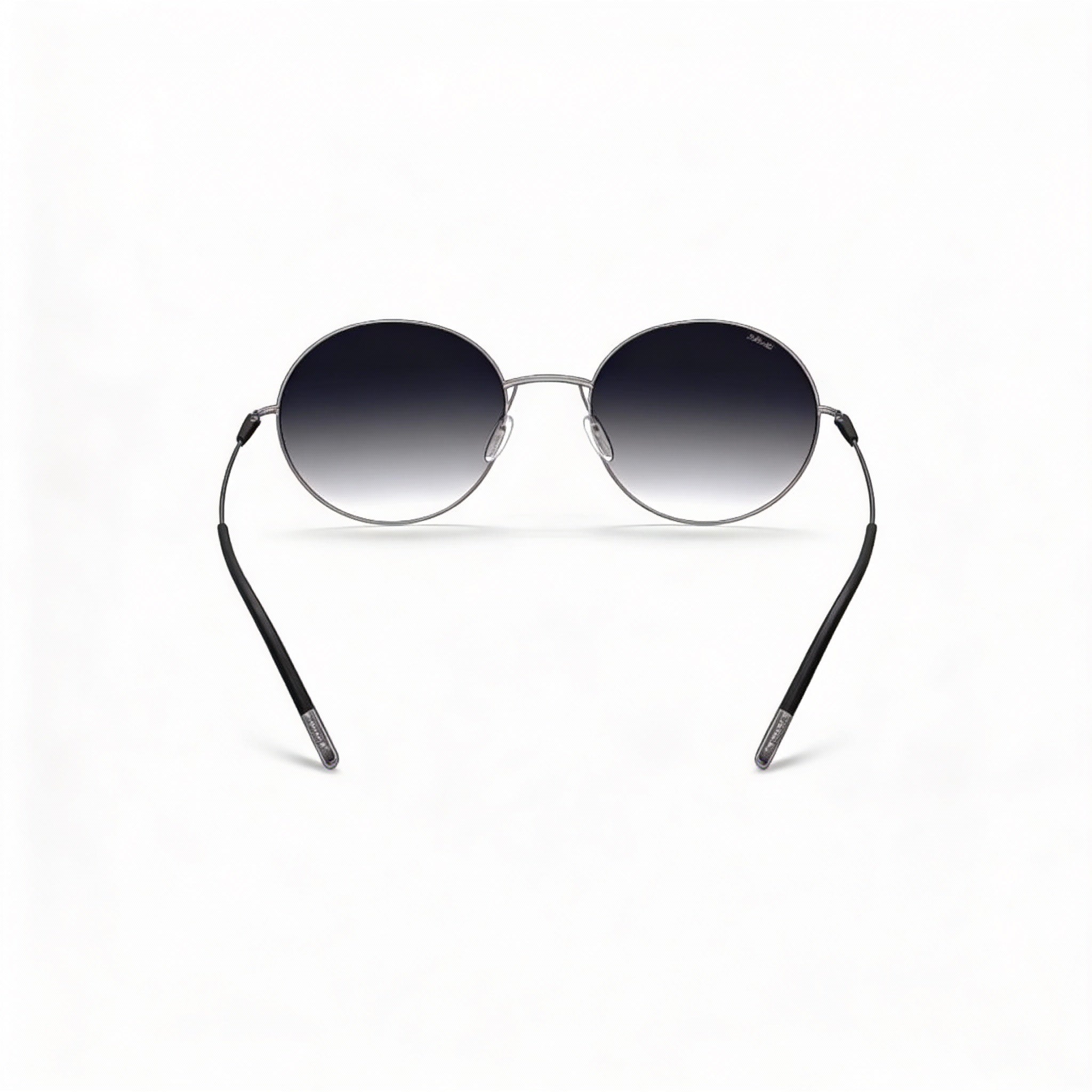 Silhouette Casual Unisex Metal Sunglasses with Classic Grey Gradient Frame and Silver Lenses 52-19-140mm, Photo 4